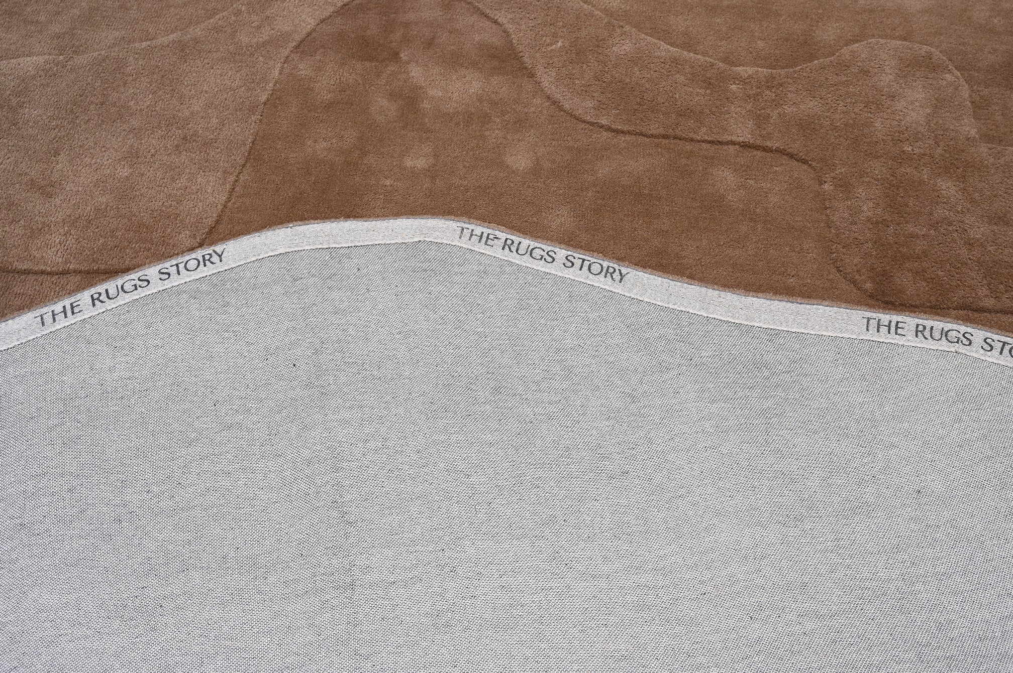 Terrain Round Brown Handmade Rug - The Rugs Story