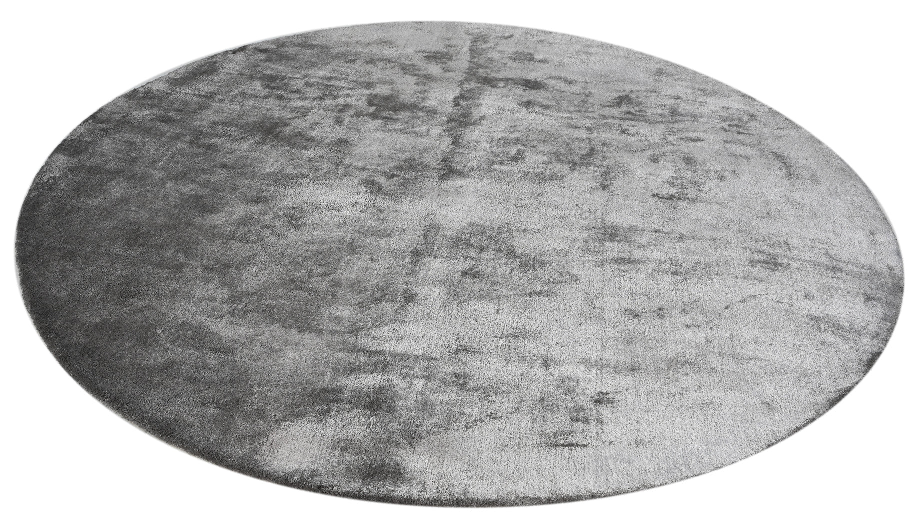 Reflections Round Grey Handmade Rug - The Rugs Story