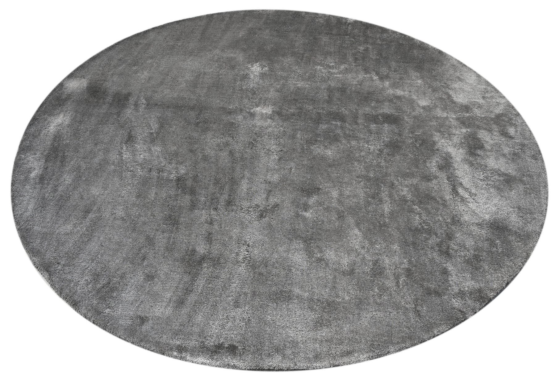 Reflections Round Grey Handmade Rug - The Rugs Story