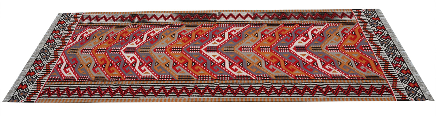 Aztec Handwoven Runner Dhurrie - The Rugs Story