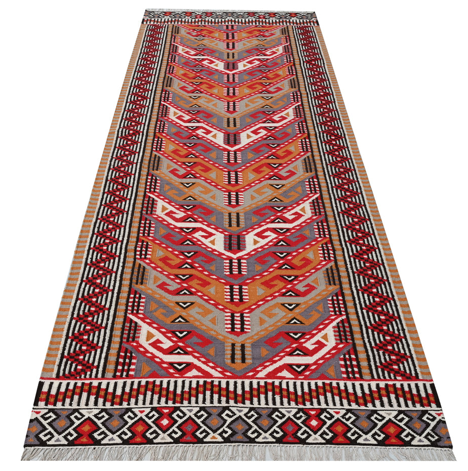 Aztec Handwoven Runner Dhurrie - The Rugs Story