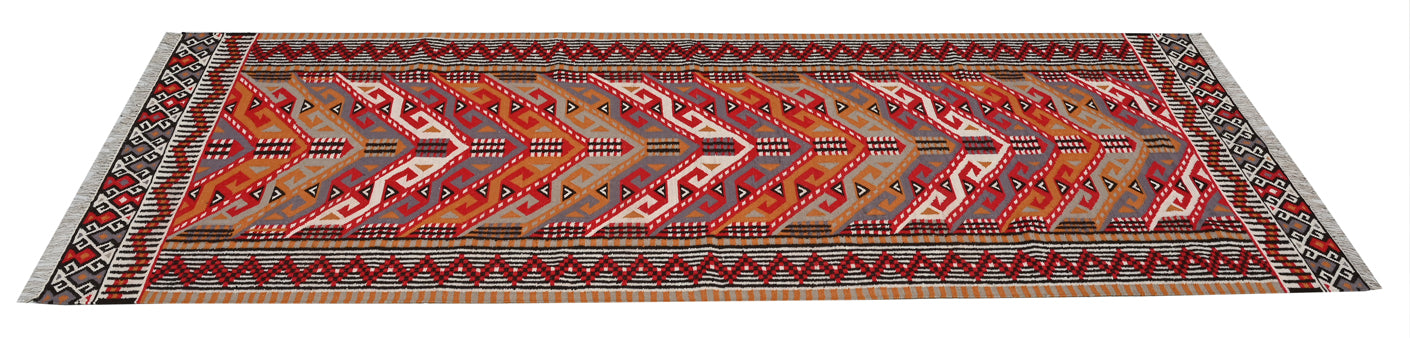 Aztec Handwoven Runner Dhurrie - The Rugs Story