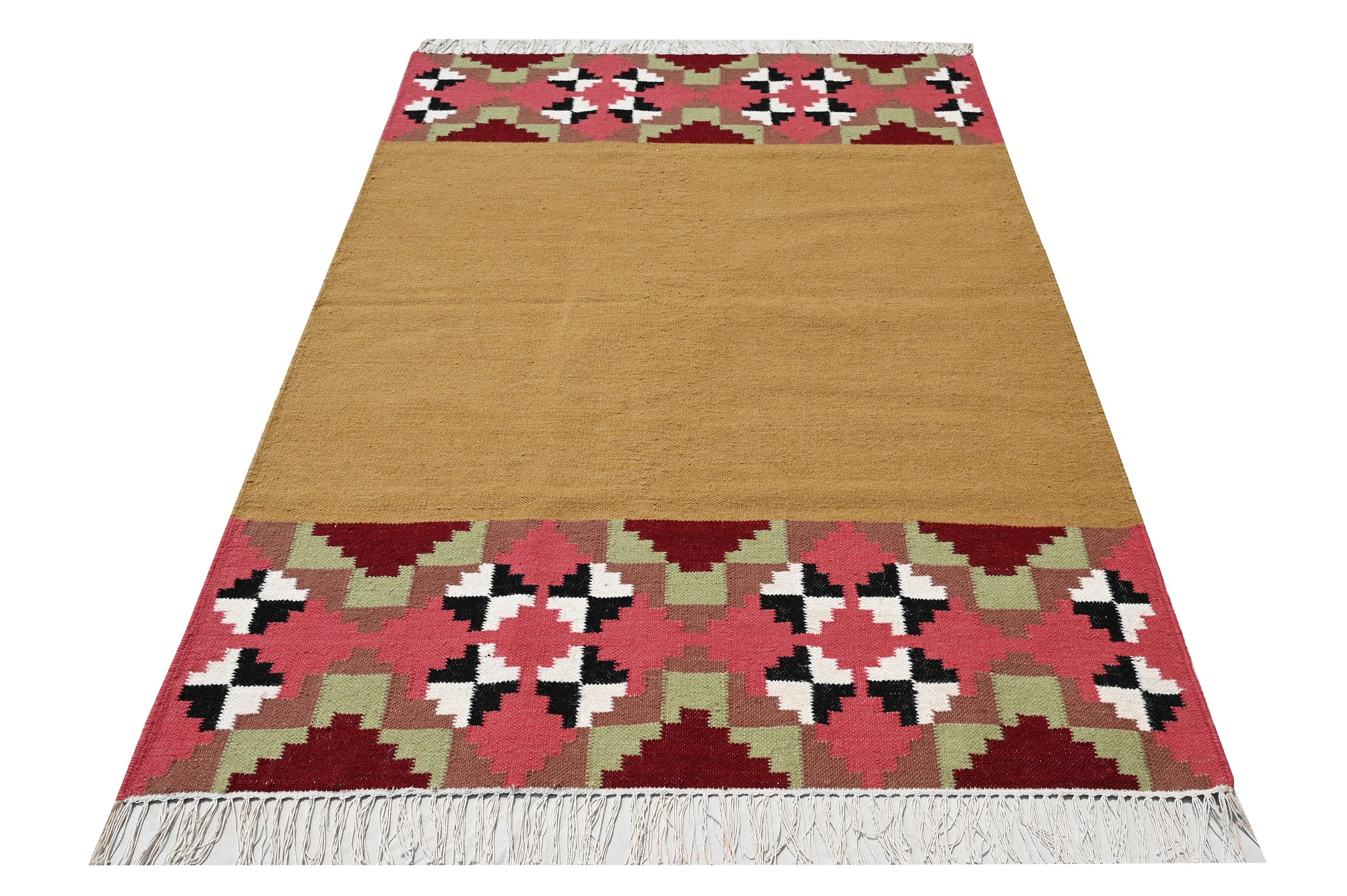 Fulkaari Wool Handwoven Dhurrie - The Rugs Story