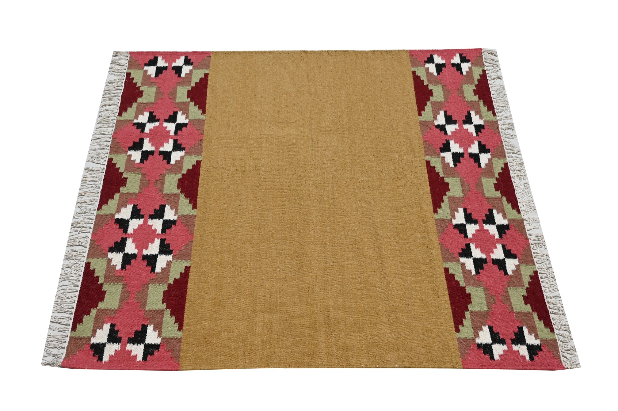 Fulkaari Wool Handwoven Dhurrie - The Rugs Story