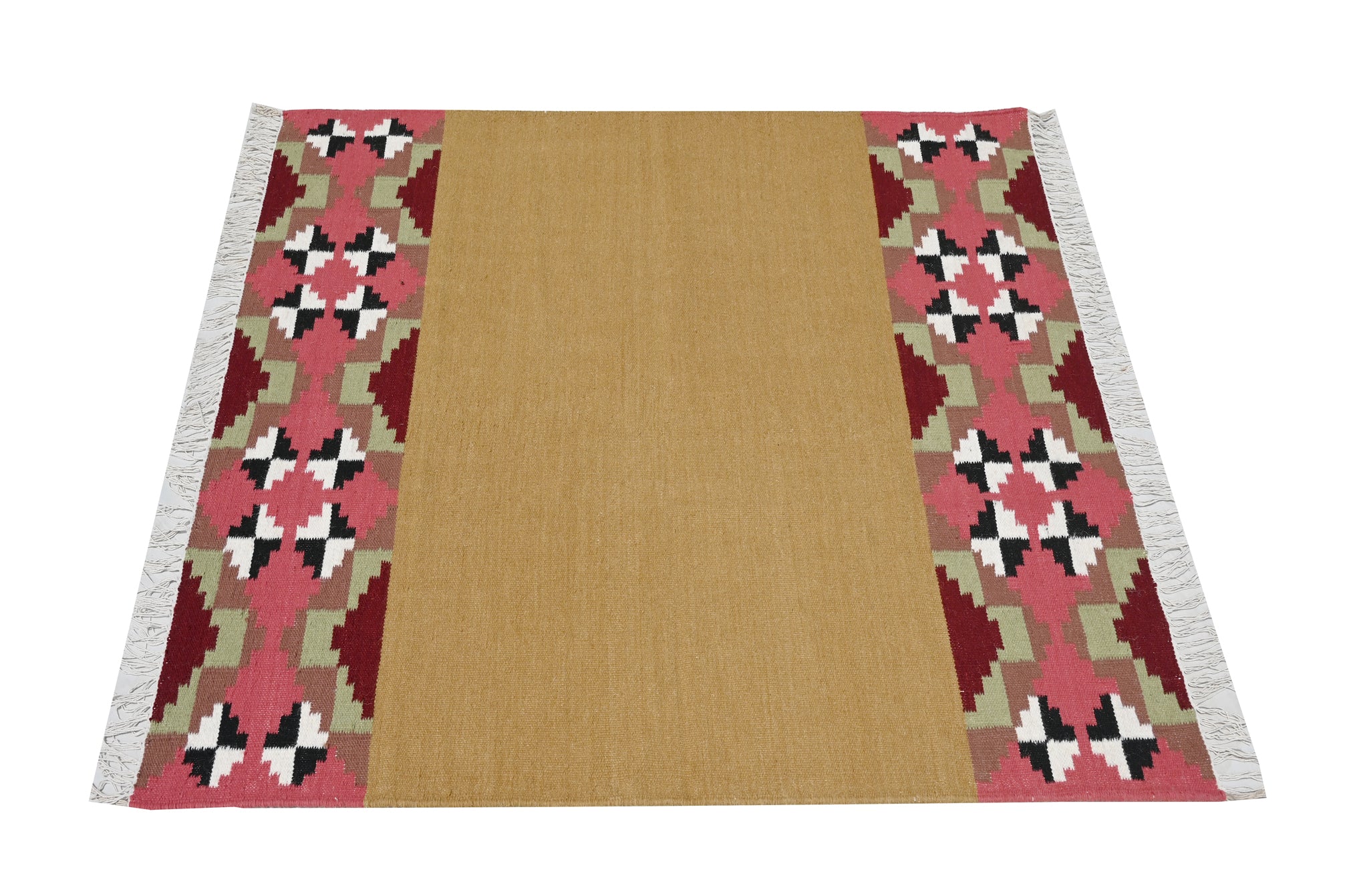 Fulkaari Wool Handwoven Dhurrie - The Rugs Story