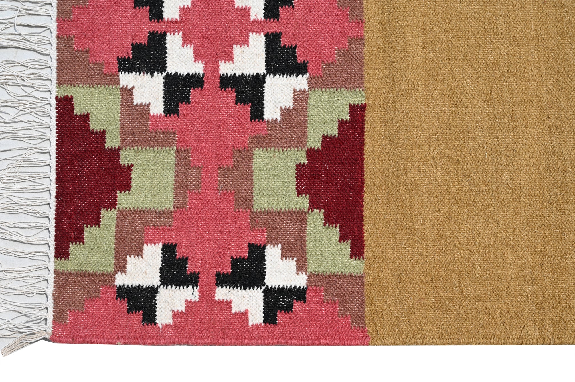 Fulkaari Wool Handwoven Dhurrie - The Rugs Story