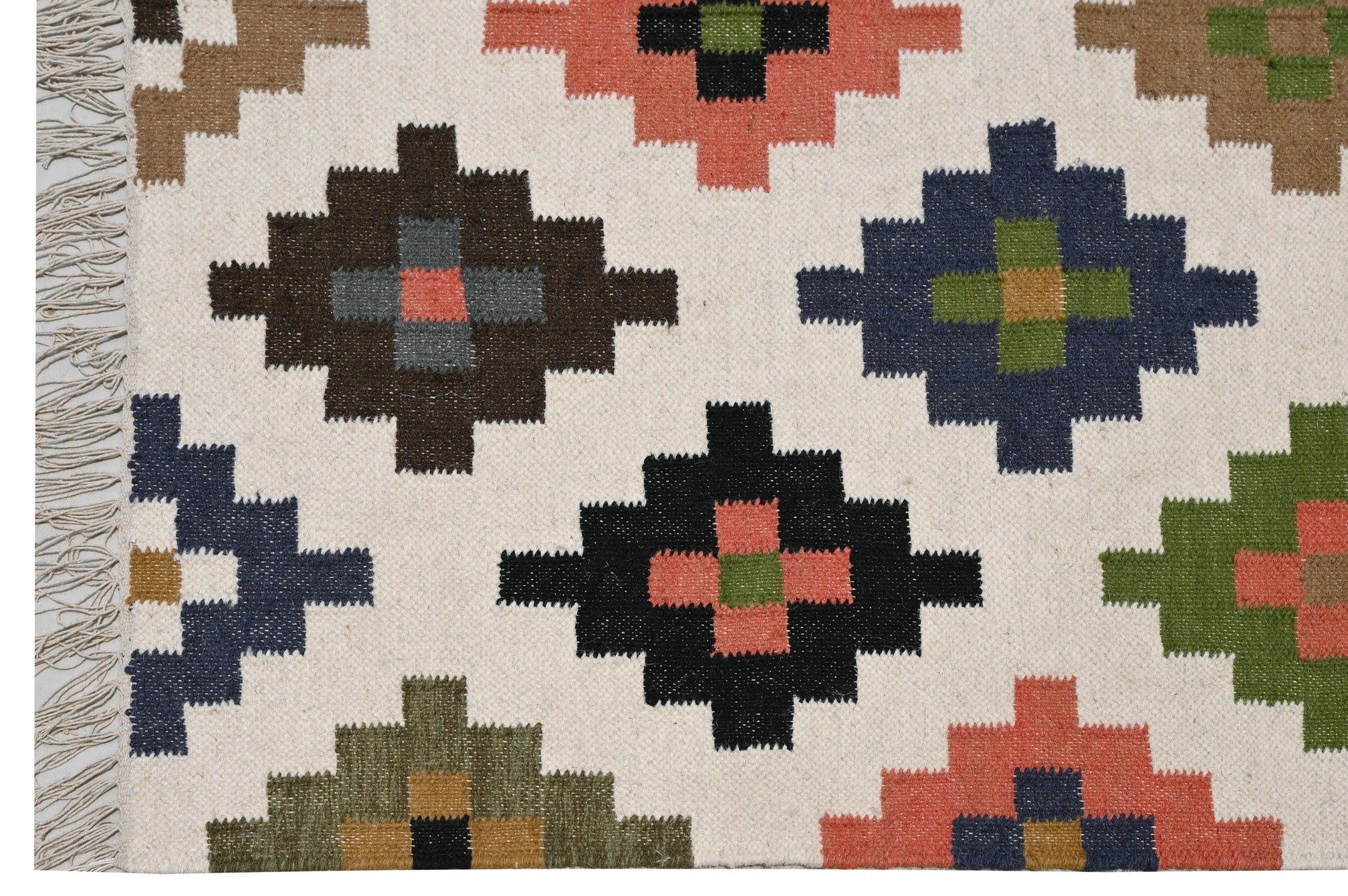 Gypsy Wool Handwoven Dhurrie - The Rugs Story
