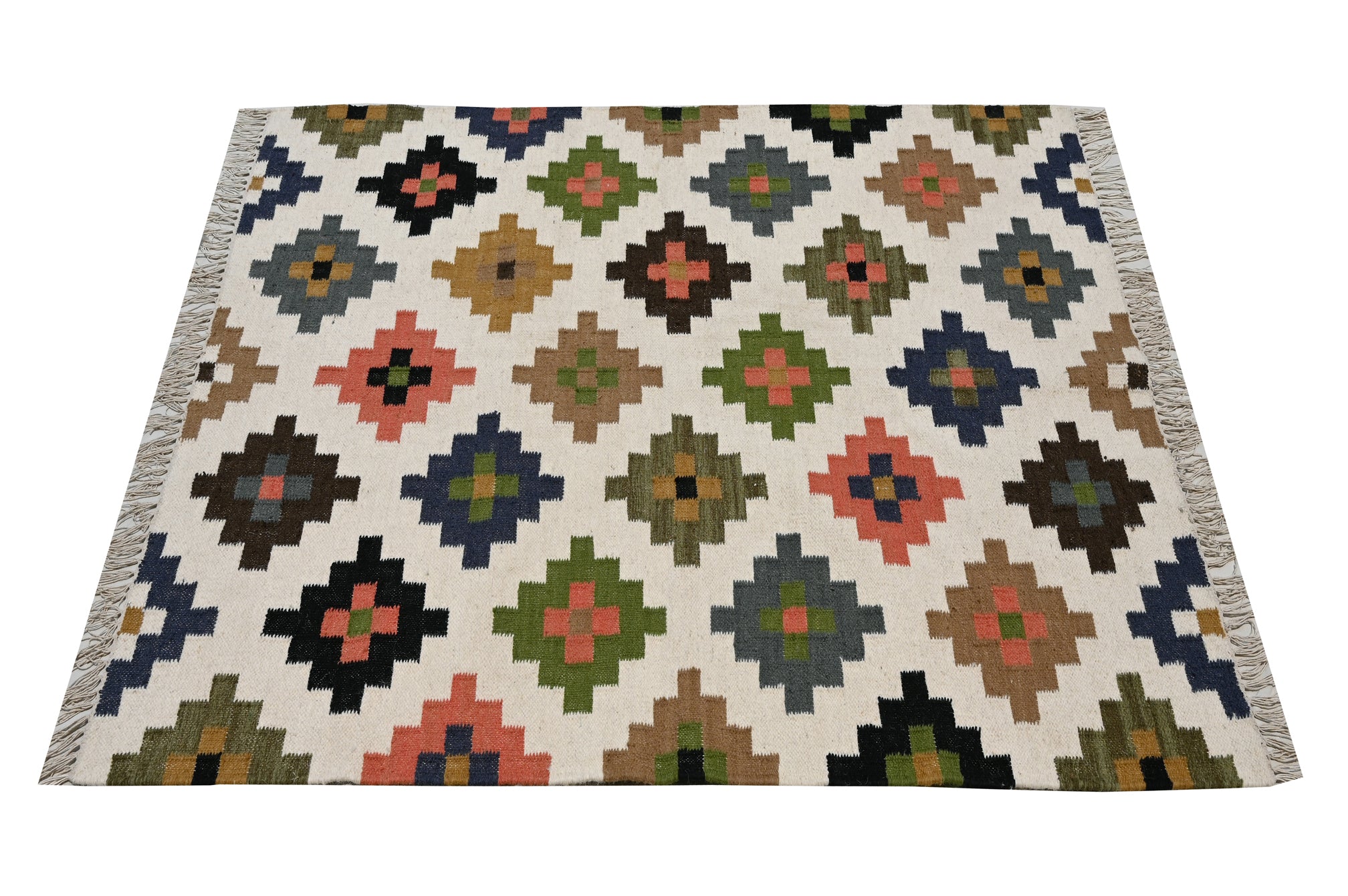 Gypsy Wool Handwoven Dhurrie - The Rugs Story