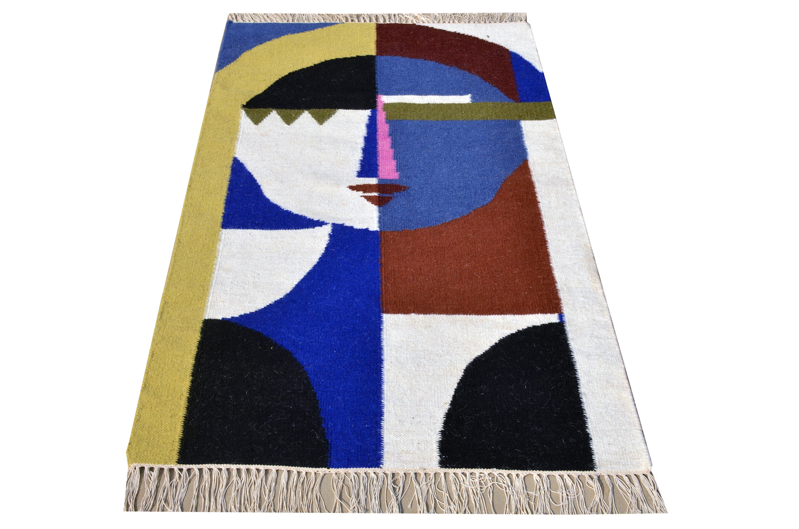 Kyoto Wool Handwoven Dhurrie - The Rugs Story