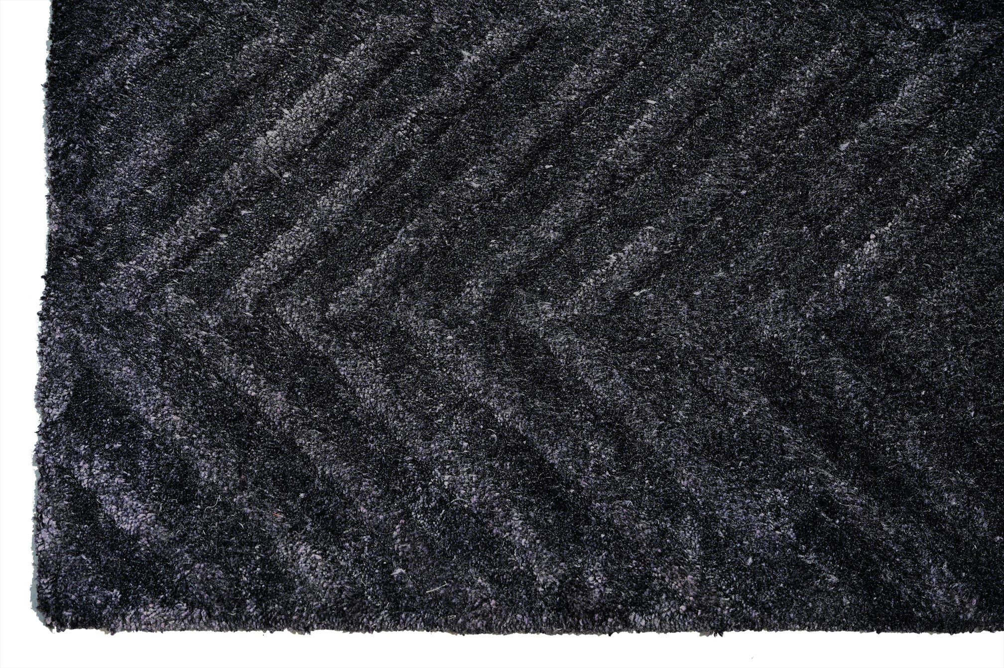 Slate Black Handmade Rug - The Rugs Story