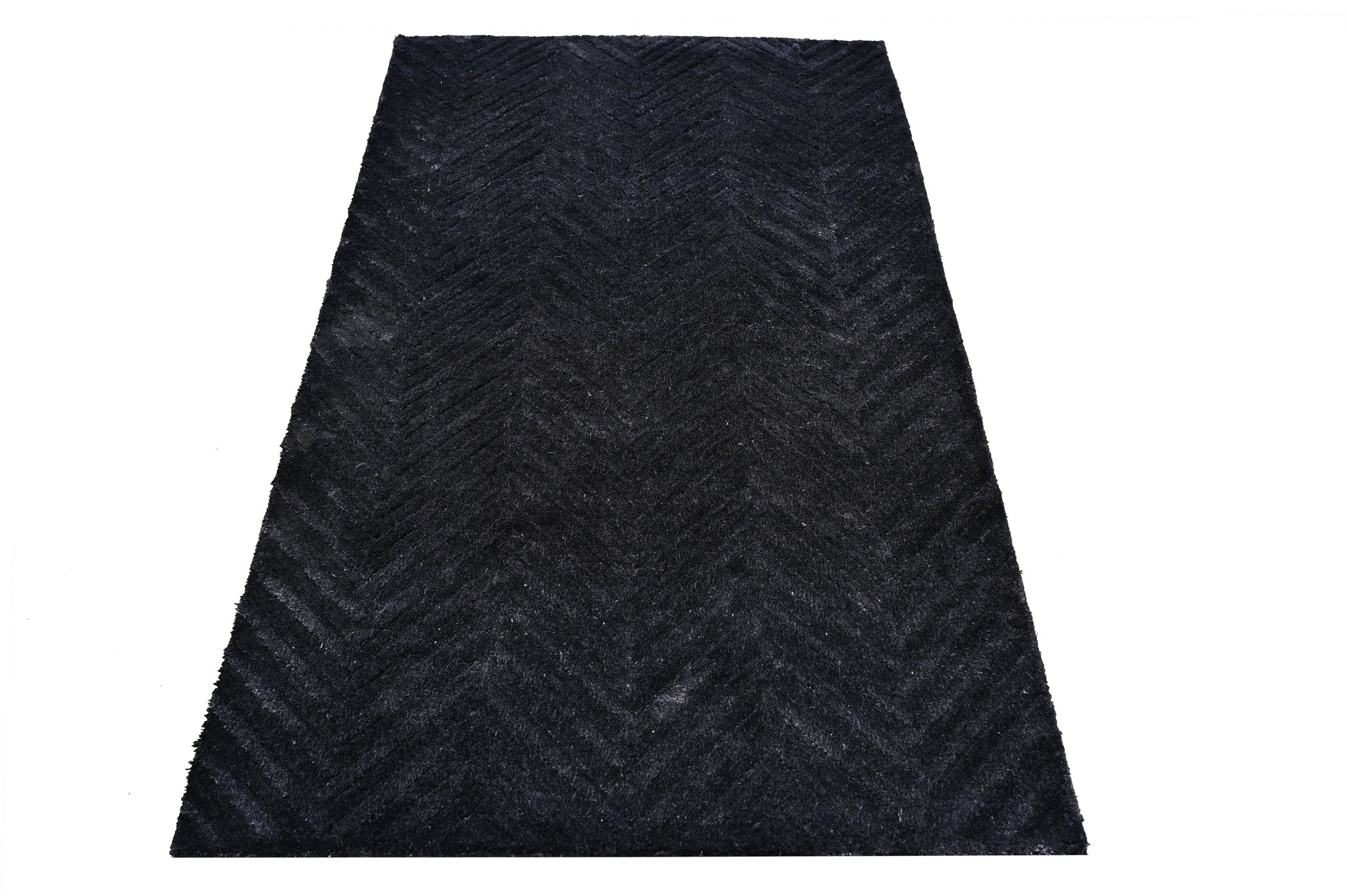 Slate Black Handmade Rug - The Rugs Story