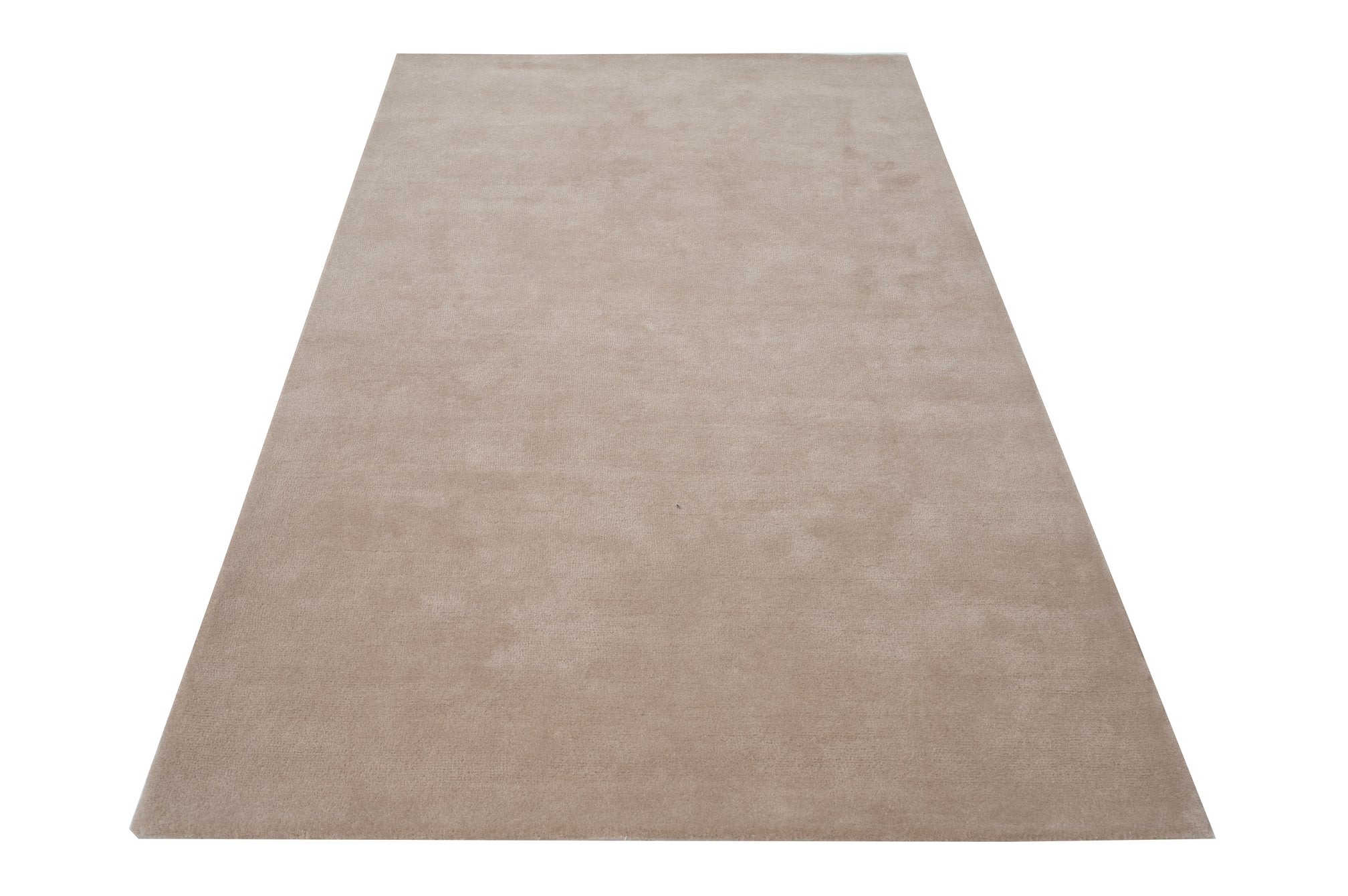Solid Beige Handmade Rug - The Rugs Story