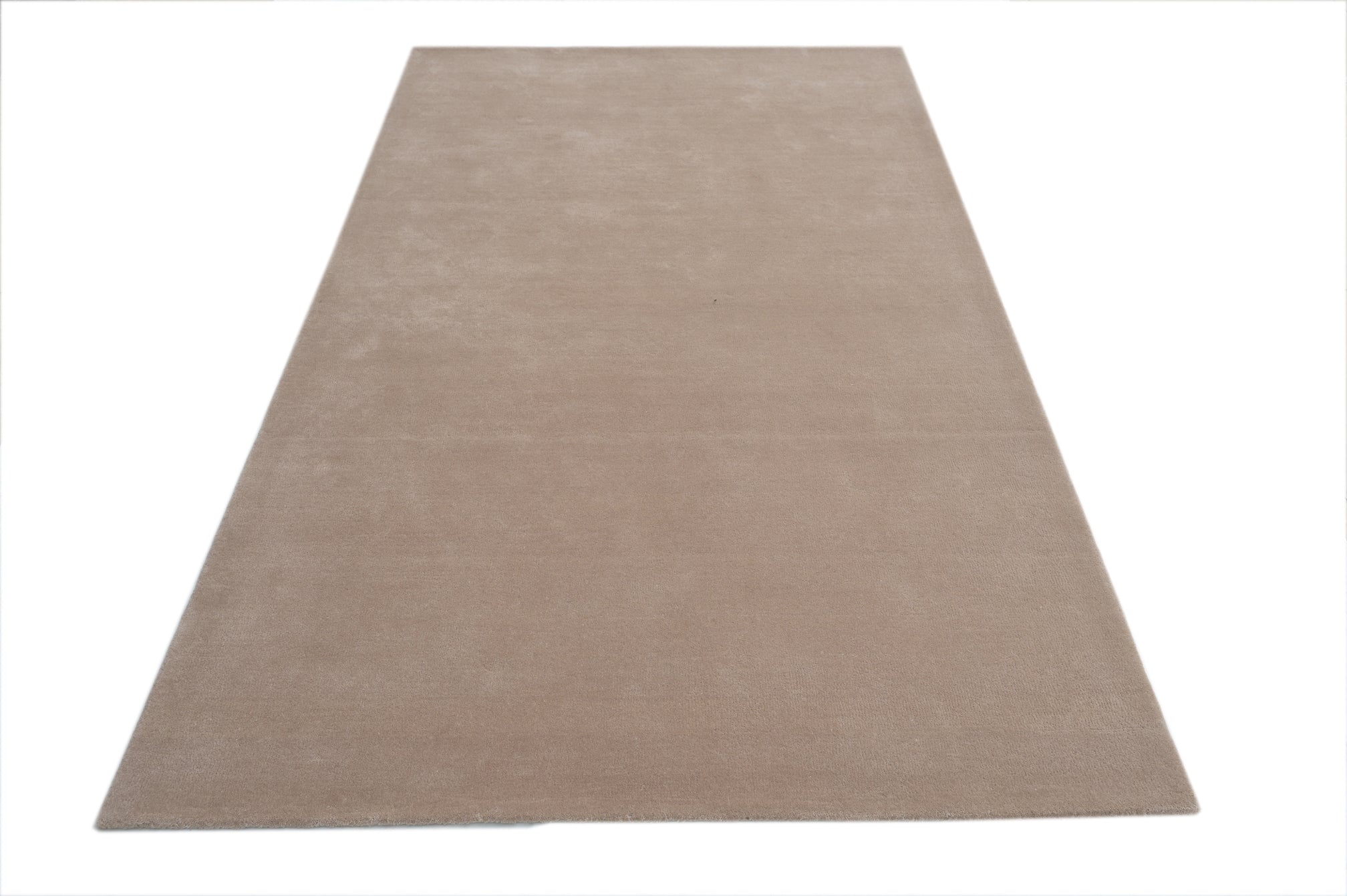 Solid Beige Handmade Rug - The Rugs Story