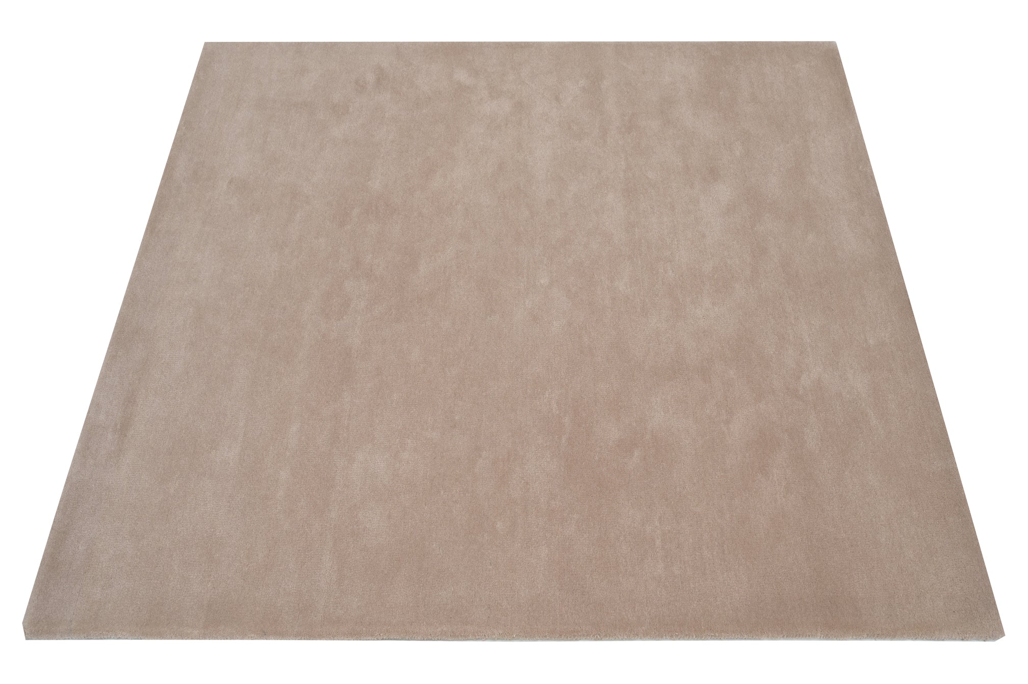 Solid Beige Handmade Rug - The Rugs Story