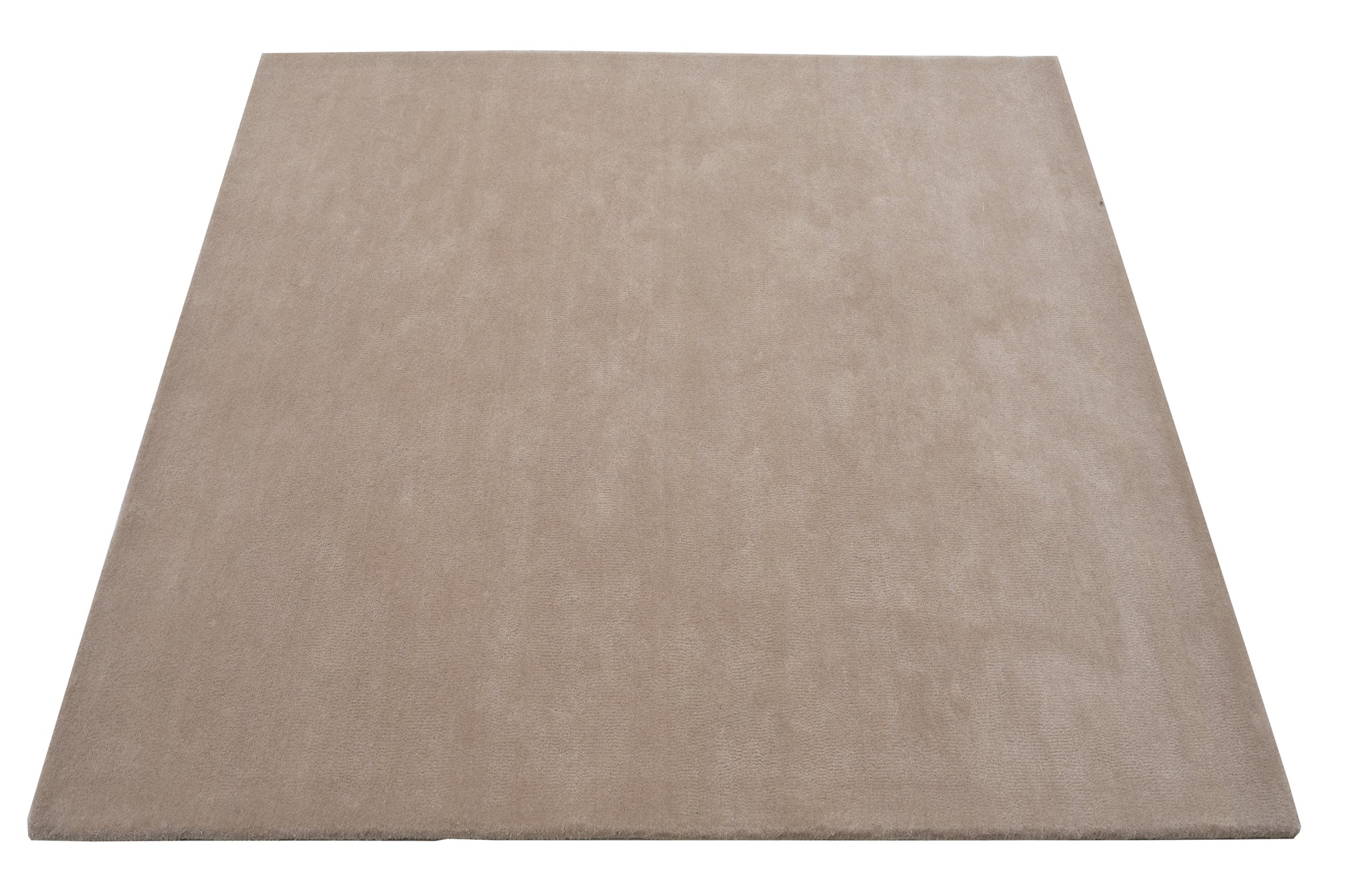 Solid Beige Handmade Rug - The Rugs Story