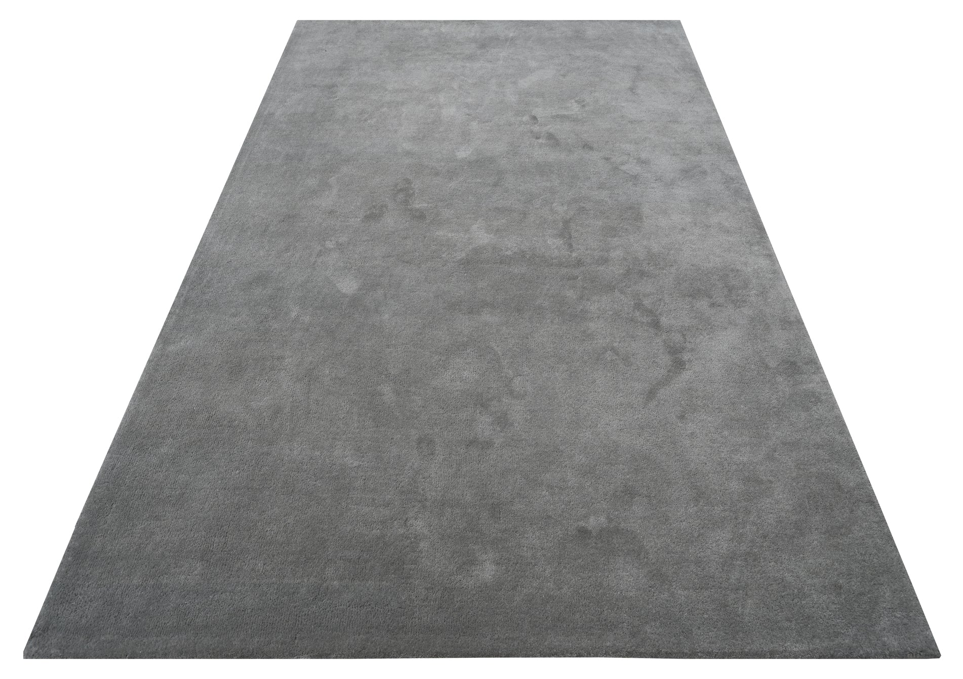 Solid Grey Handmade Rug - The Rugs Story