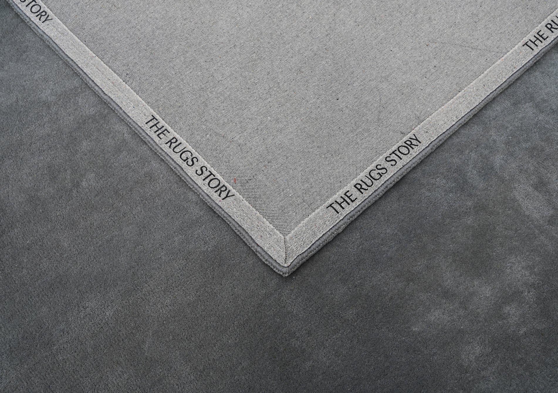 Solid Grey Handmade Rug - The Rugs Story