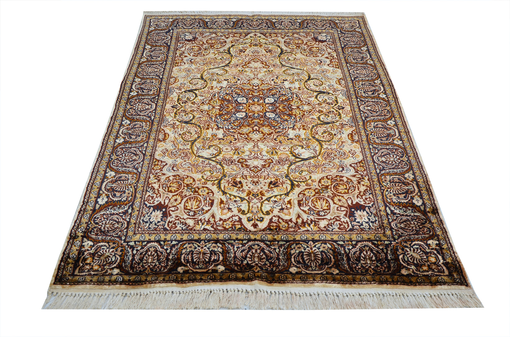 Antique Silk Handknotted Rug - The Rugs Story