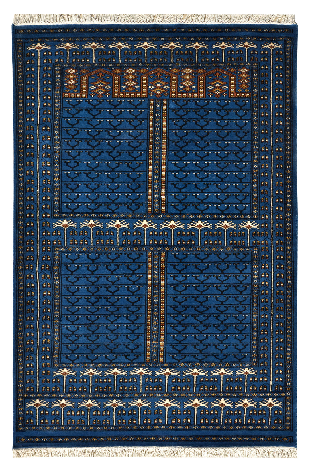 Jaali Blue Handknotted Rug - The Rugs Story