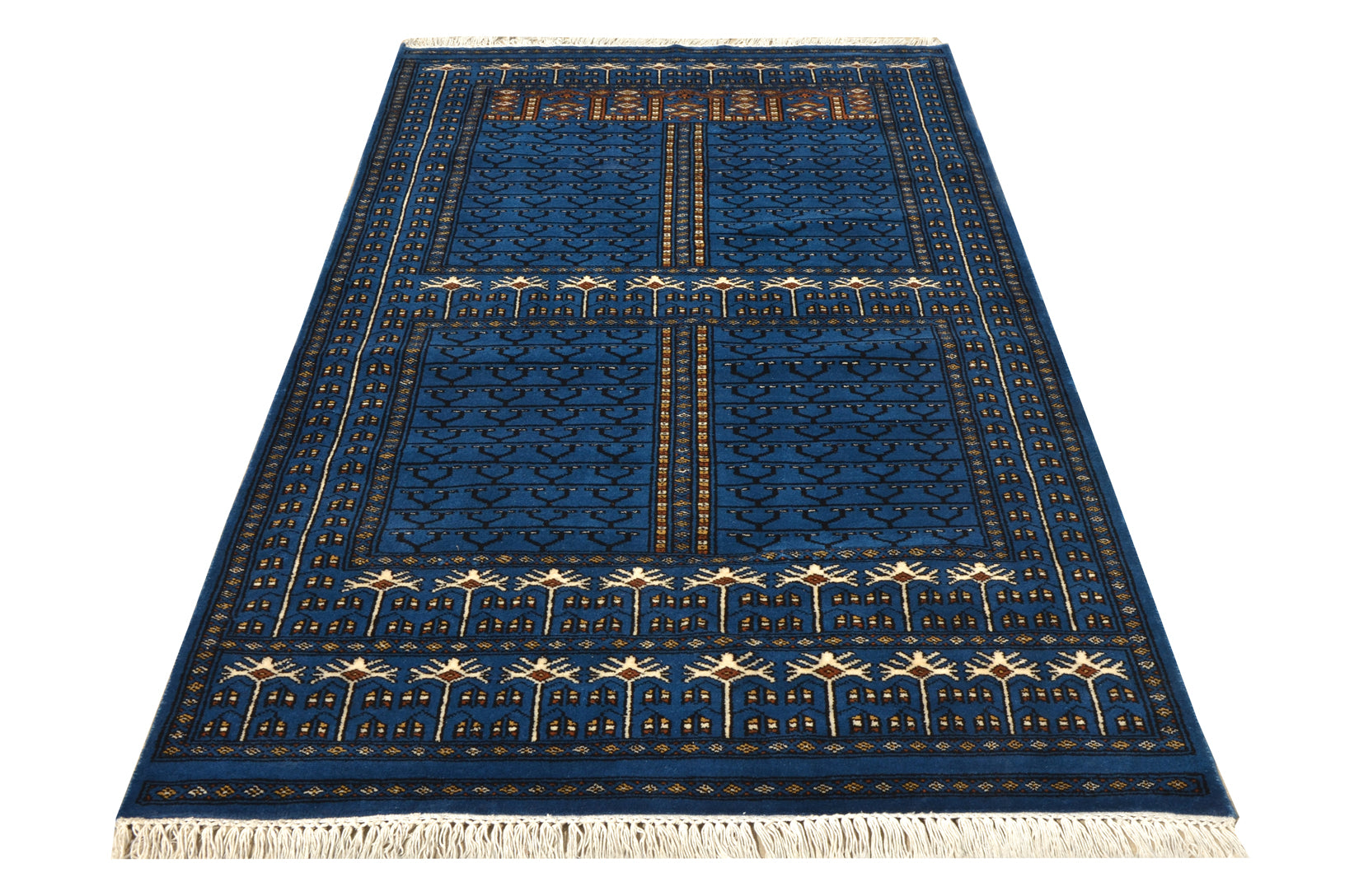 Jaali Blue Handknotted Rug - The Rugs Story
