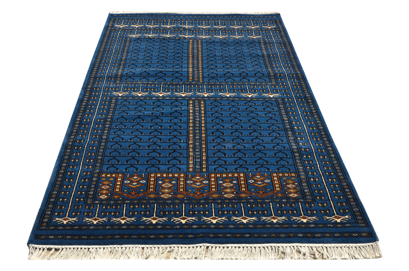 Jaali Blue Handknotted Rug - The Rugs Story