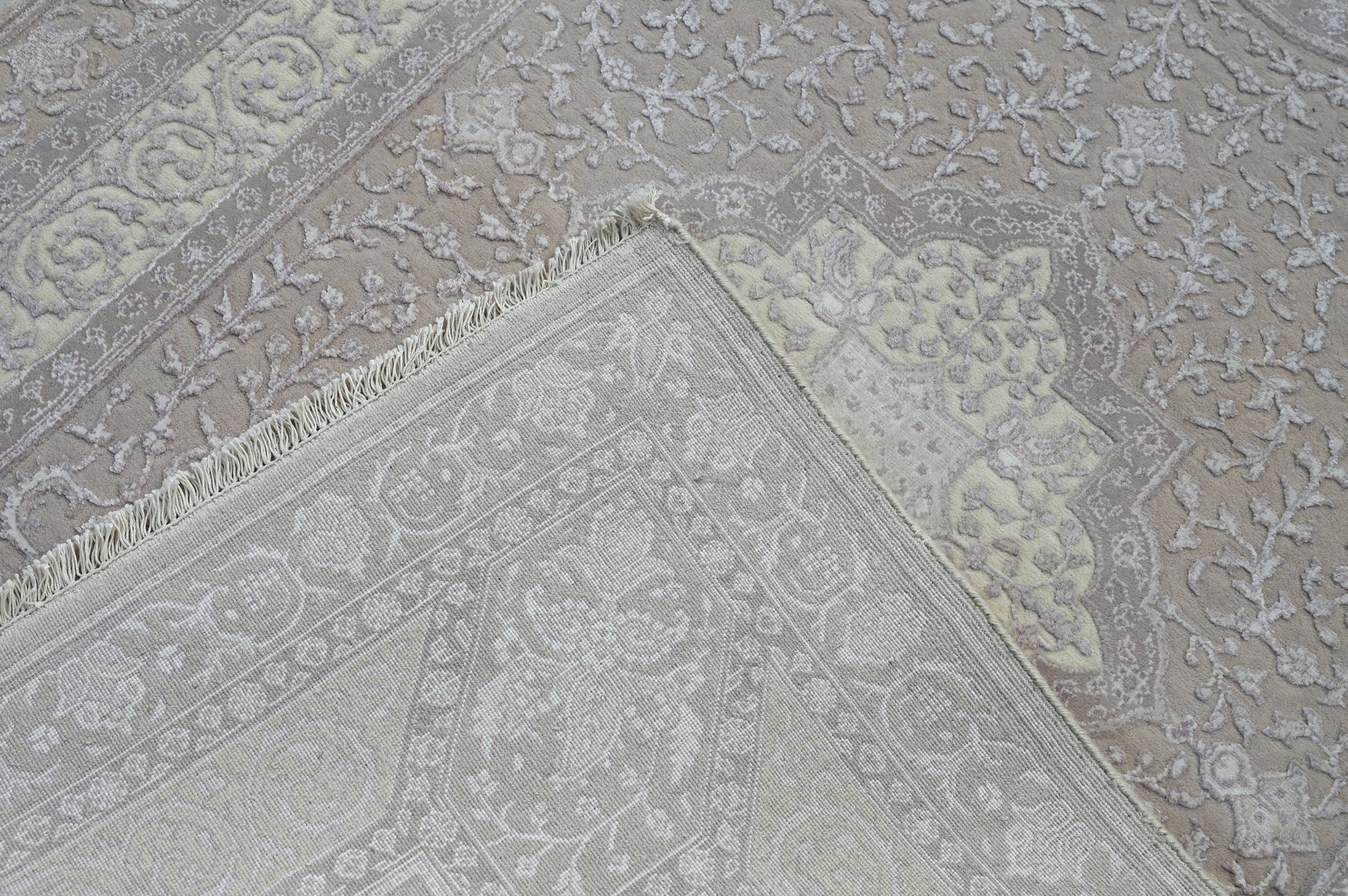 Nain Wool Viscose HandKnotted Rug - The Revival Project - The Rugs Story