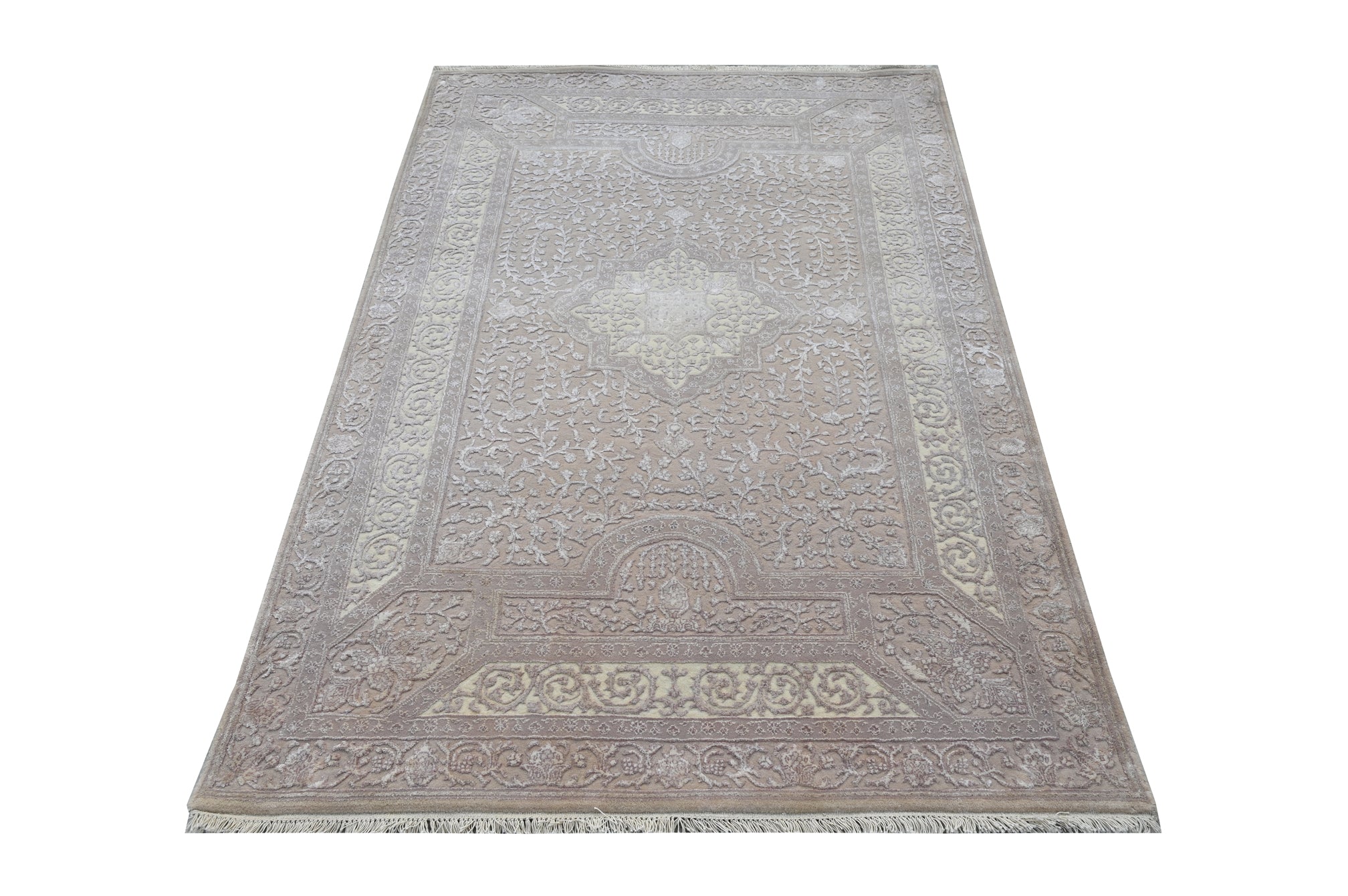Nain Wool Viscose HandKnotted Rug - The Revival Project - The Rugs Story