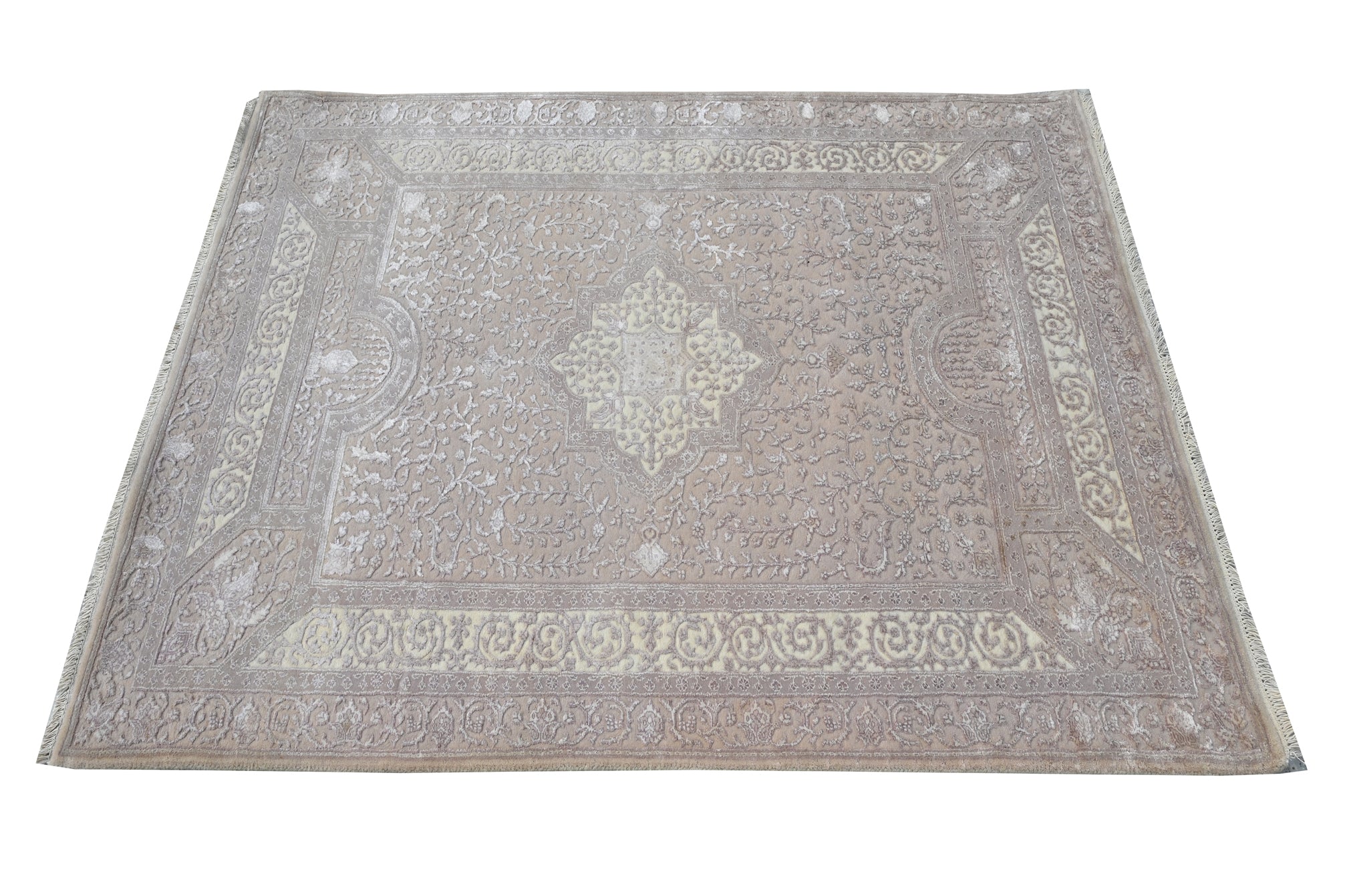 Nain Wool Viscose HandKnotted Rug - The Revival Project - The Rugs Story