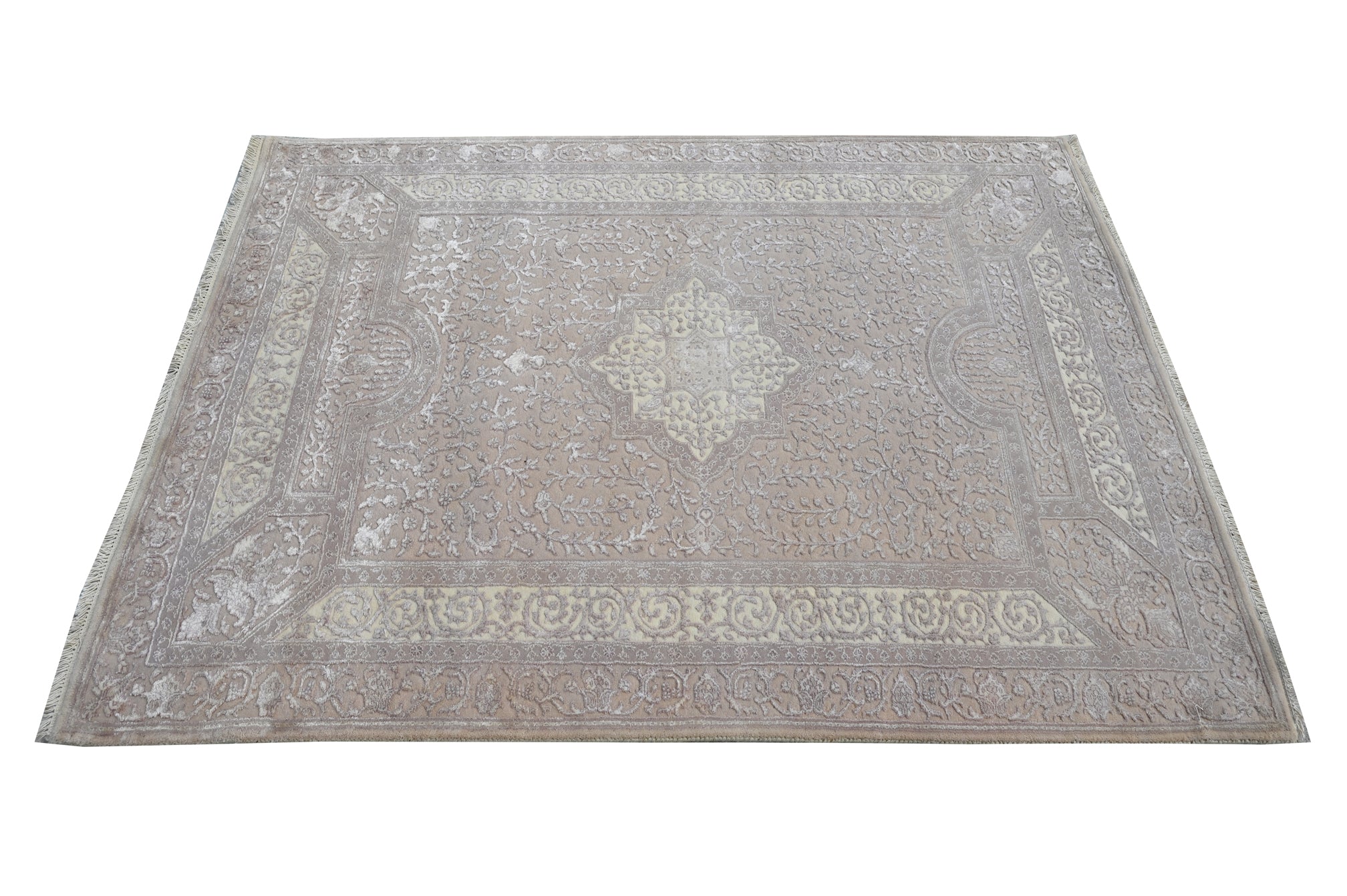 Nain Wool Viscose HandKnotted Rug - The Revival Project - The Rugs Story