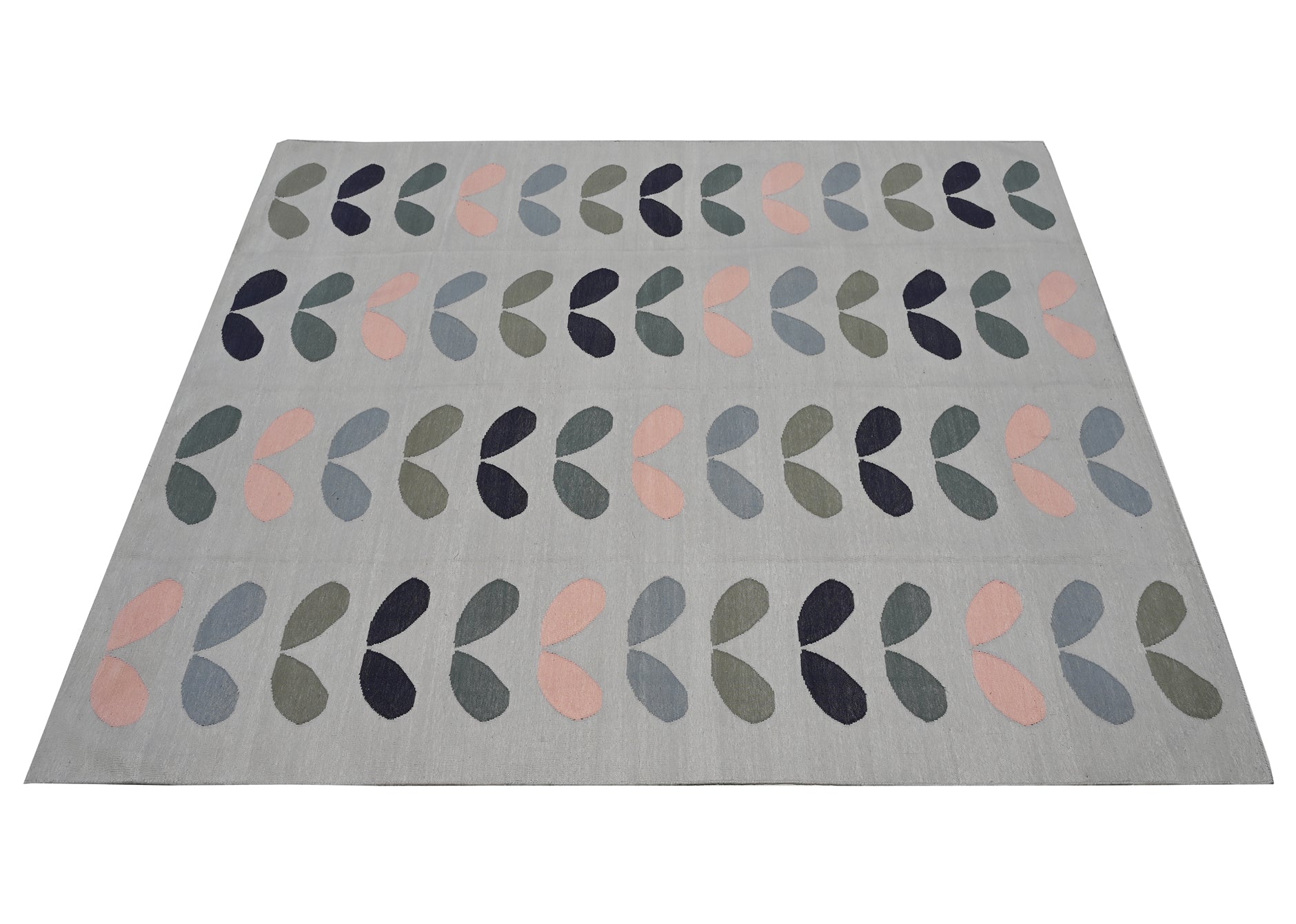 Petals Cotton Handwoven Dhurrie - The Rugs Story