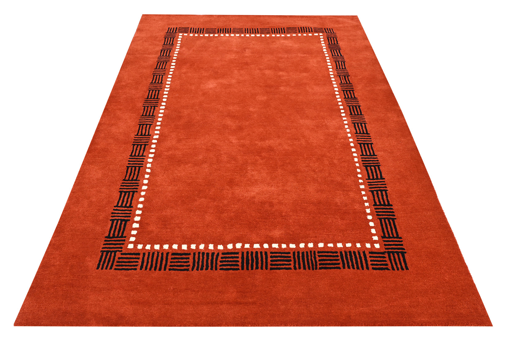 Red Modern Wool Rug - The Rugs Story