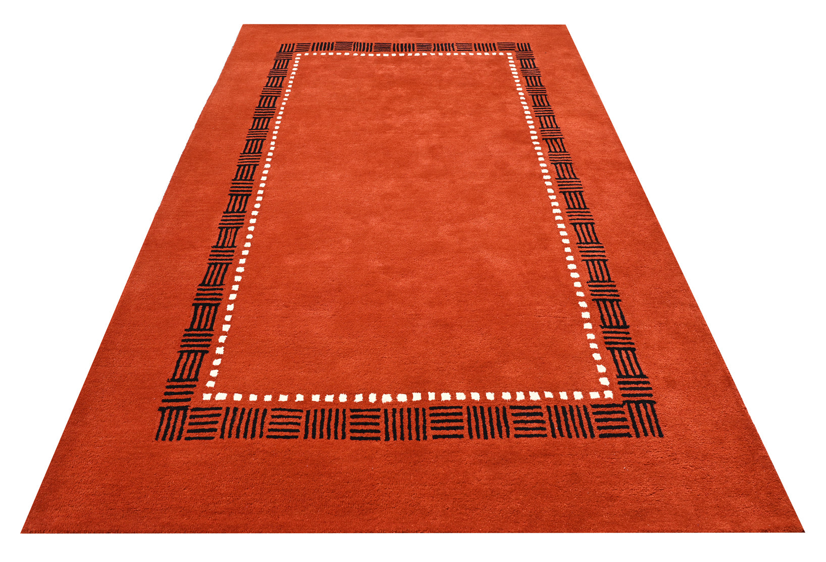 Red Modern Wool Rug - The Rugs Story