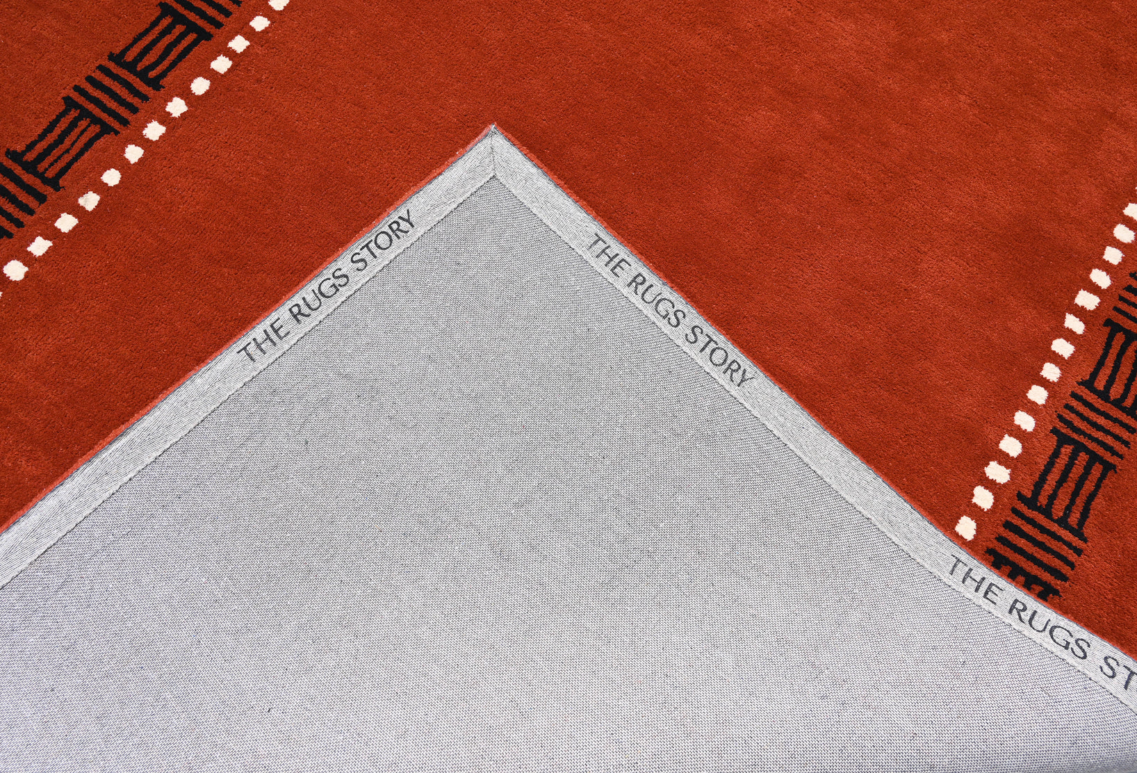 Red Modern Wool Rug - The Rugs Story
