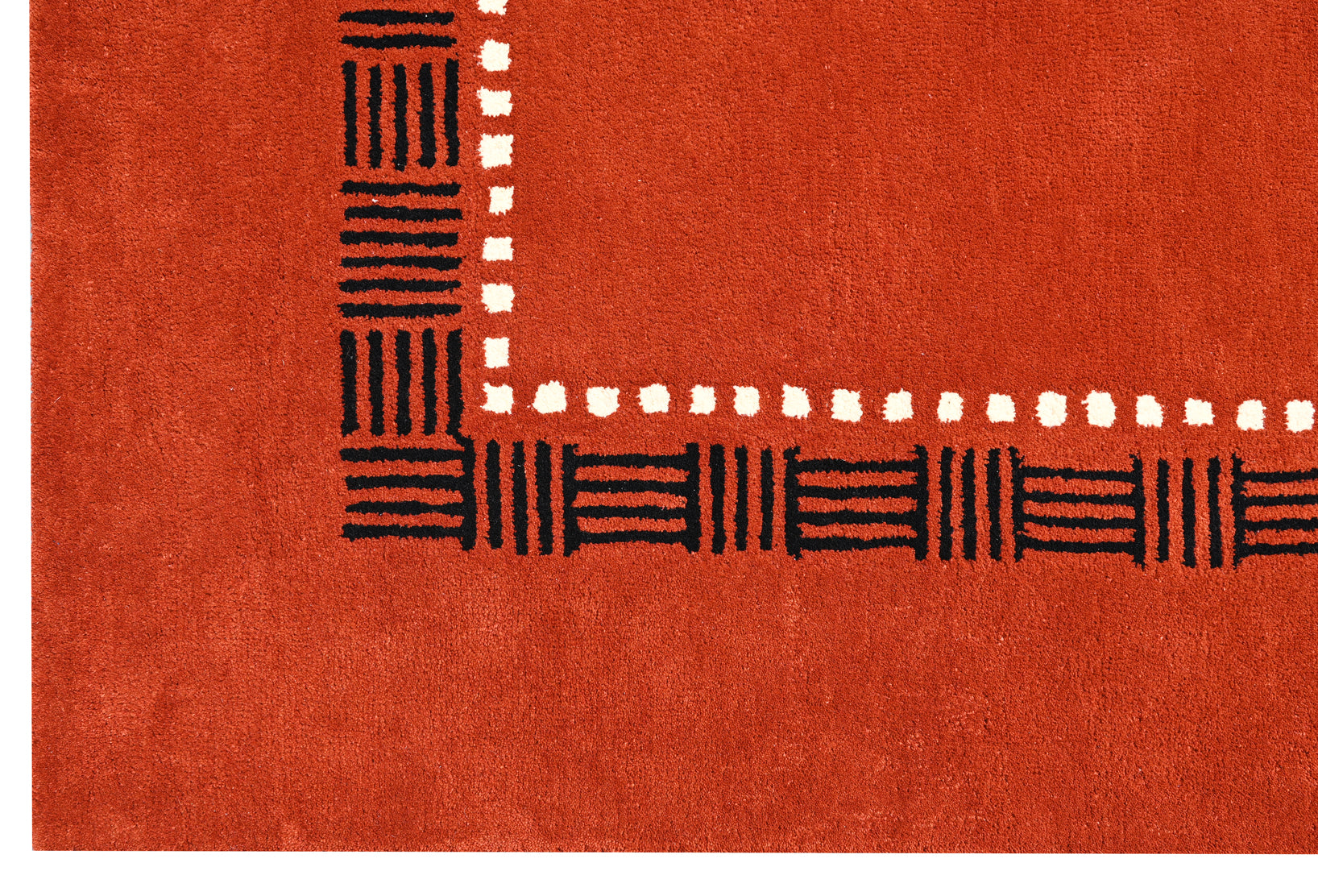 Red Modern Wool Rug - The Rugs Story