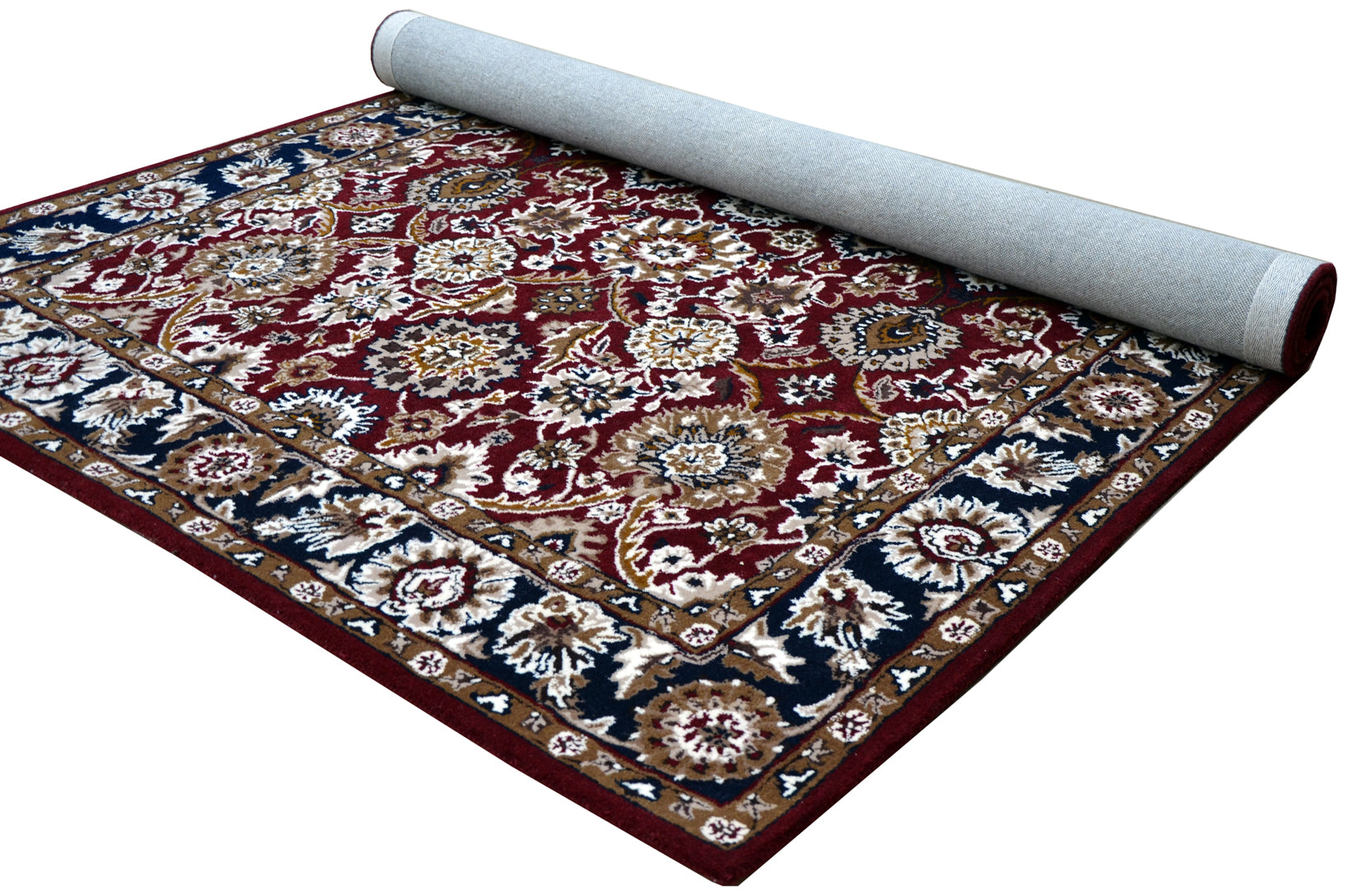 Red Traditional Wool Handmade Rug - The Rugs Story