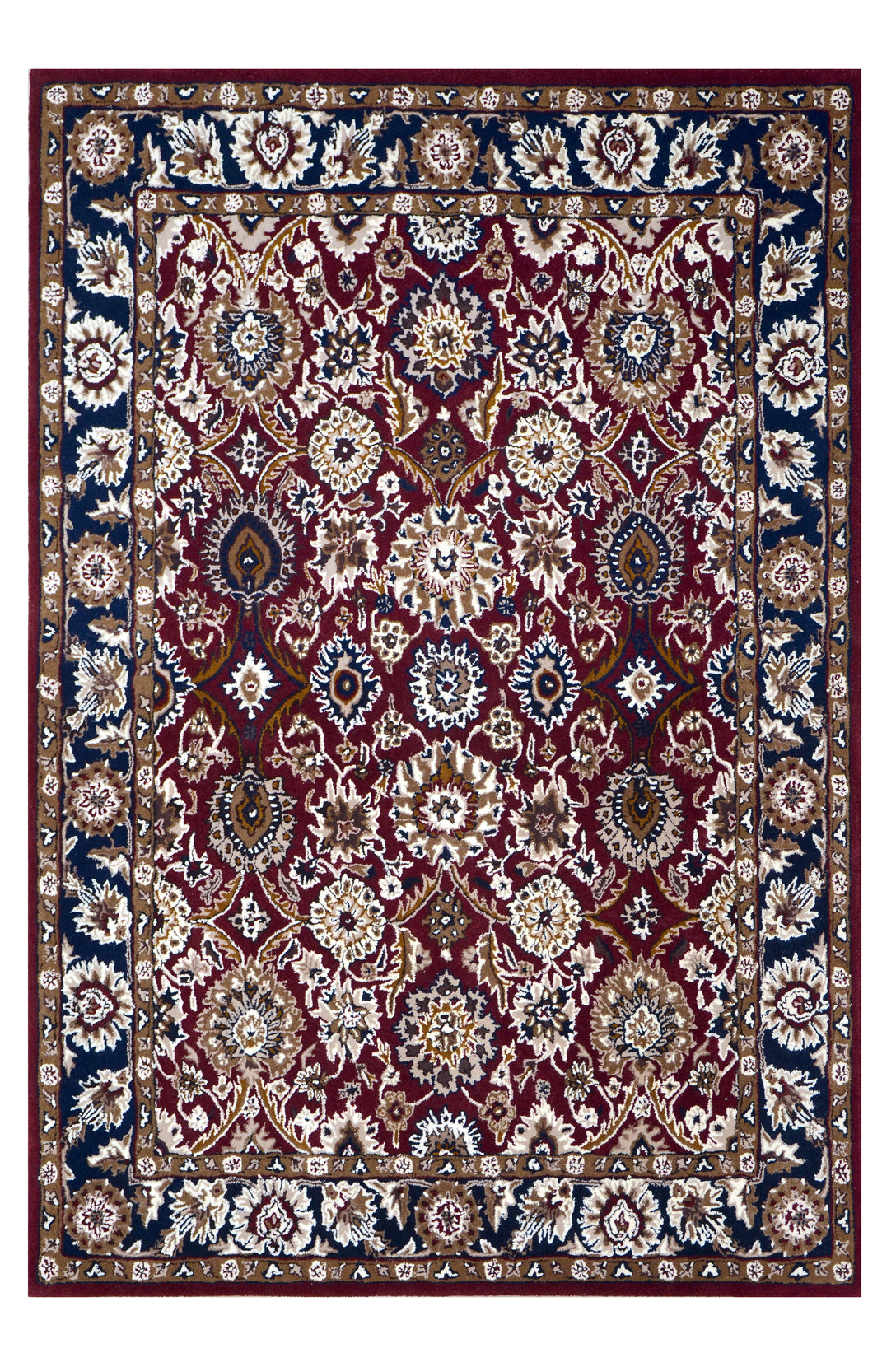 Red Traditional Wool Handmade Rug - The Rugs Story