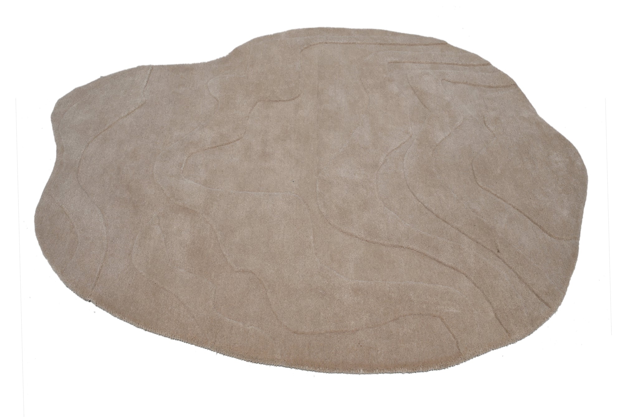 Terrain Beige Handmade Rug - The Rugs Story