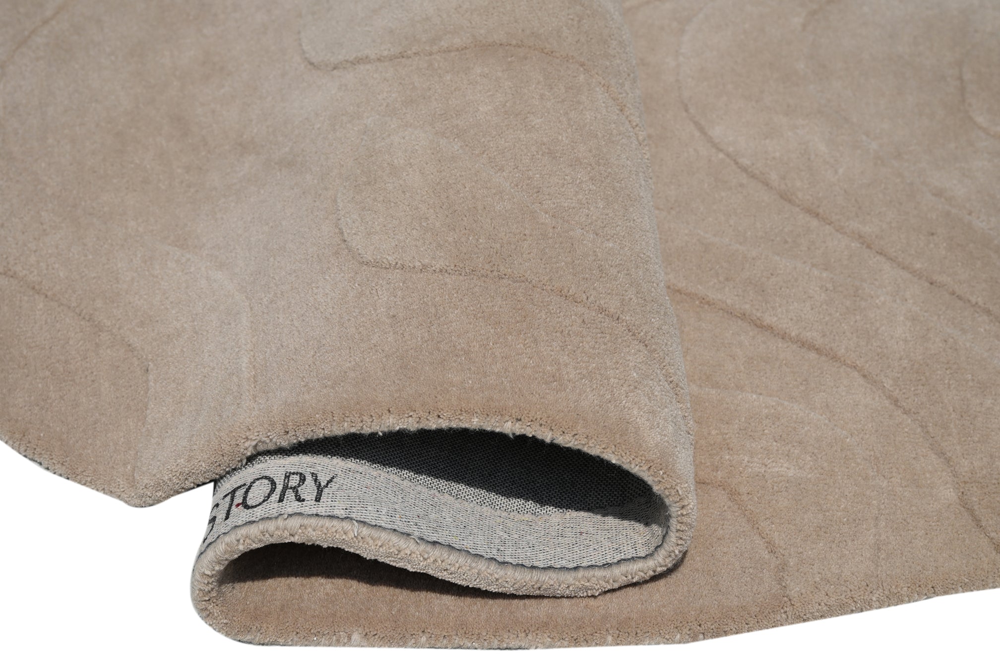 Terrain Beige Handmade Rug - The Rugs Story