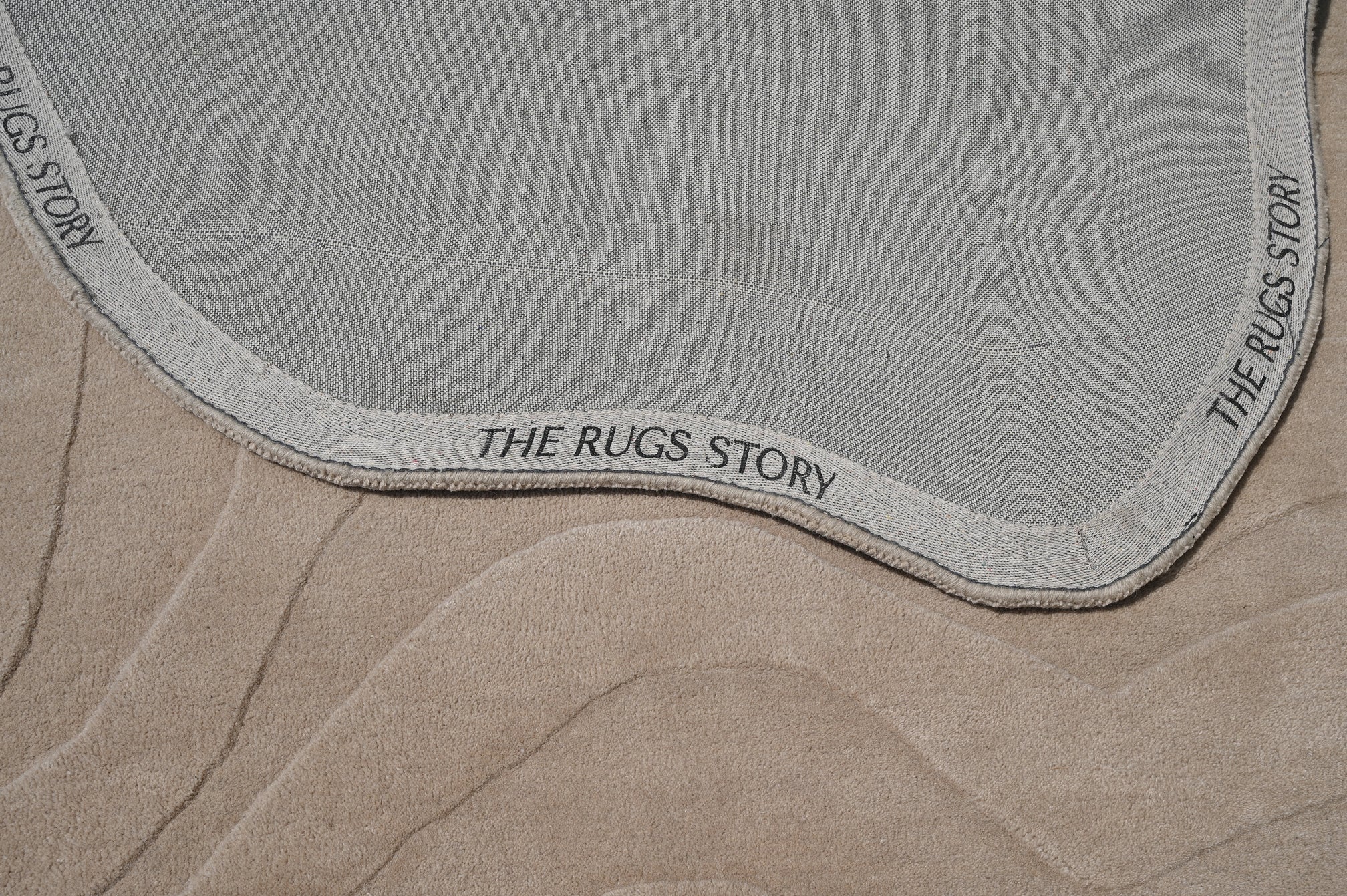 Terrain Beige Handmade Rug - The Rugs Story