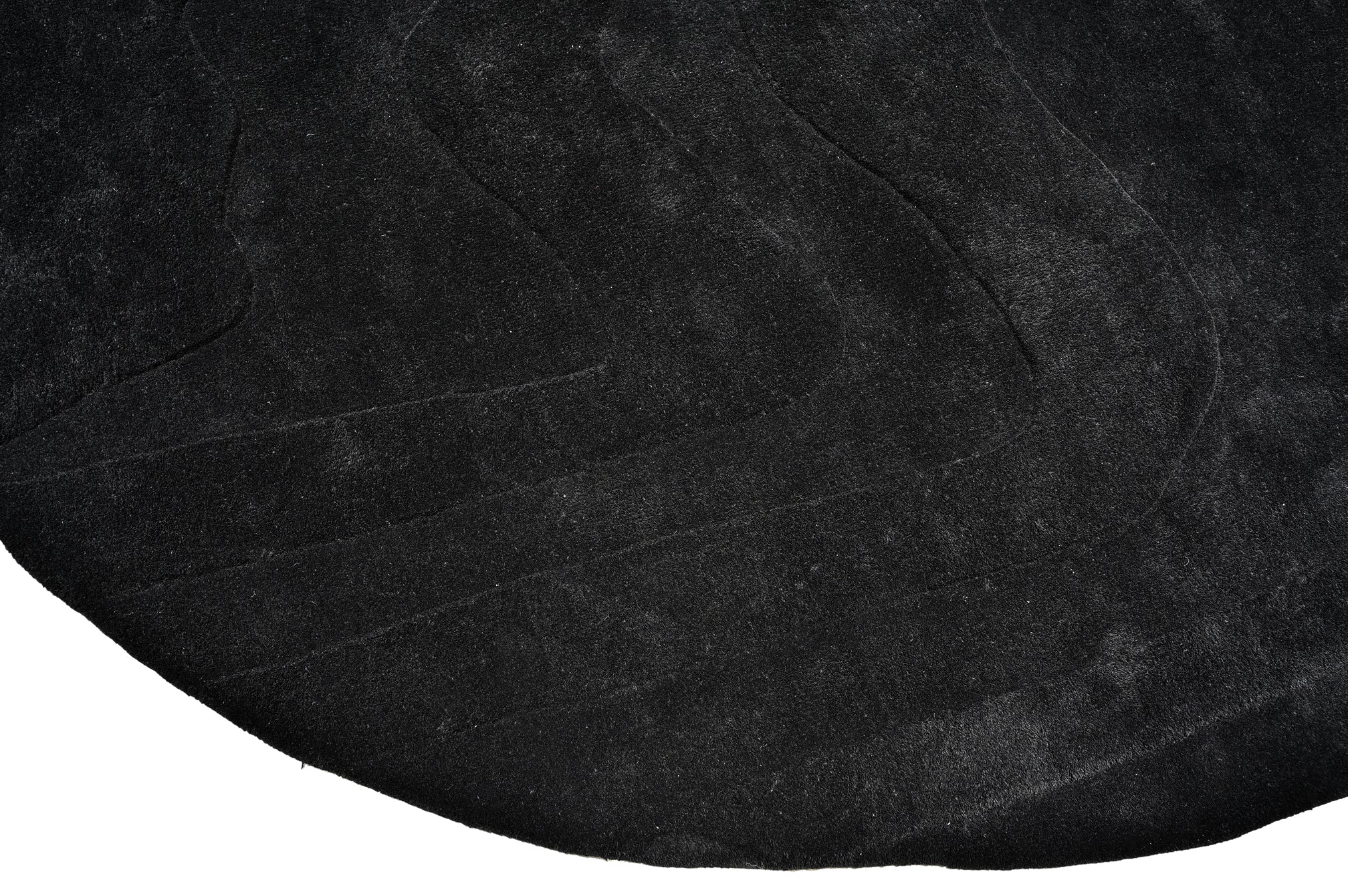 Terrain Black Handmade Rug - The Rugs Story