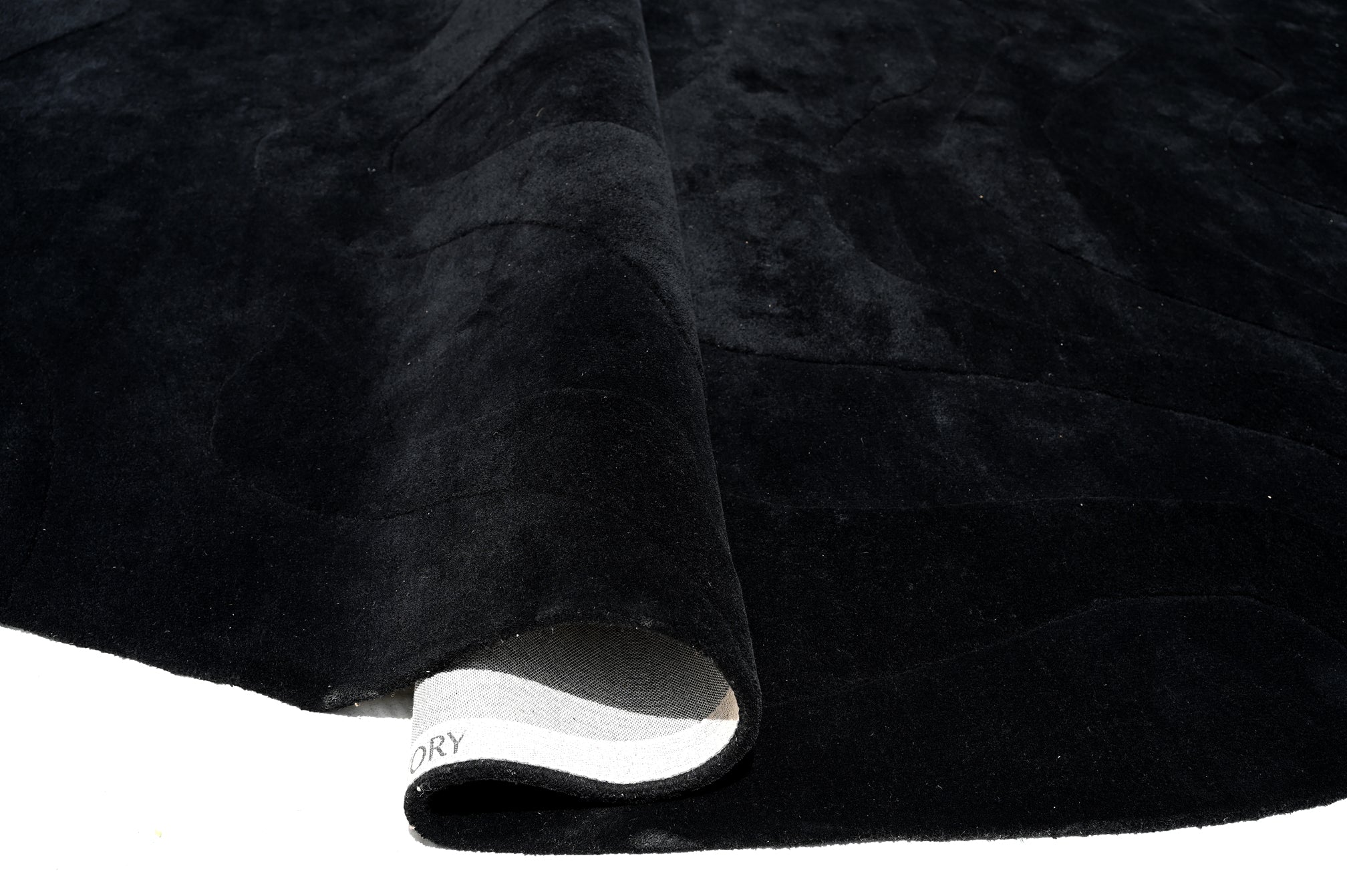 Terrain Black Handmade Rug - The Rugs Story