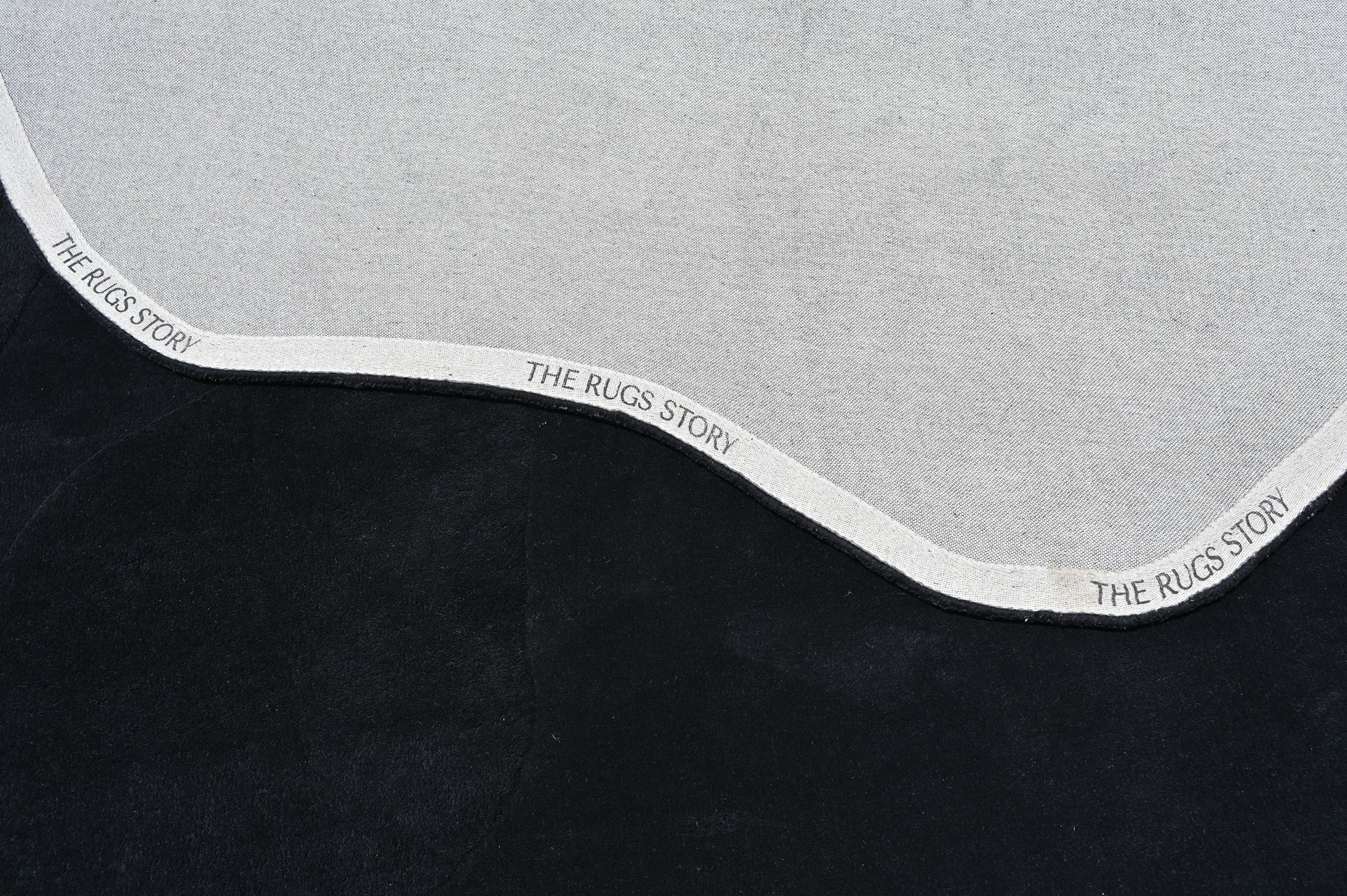 Terrain Black Handmade Rug - The Rugs Story