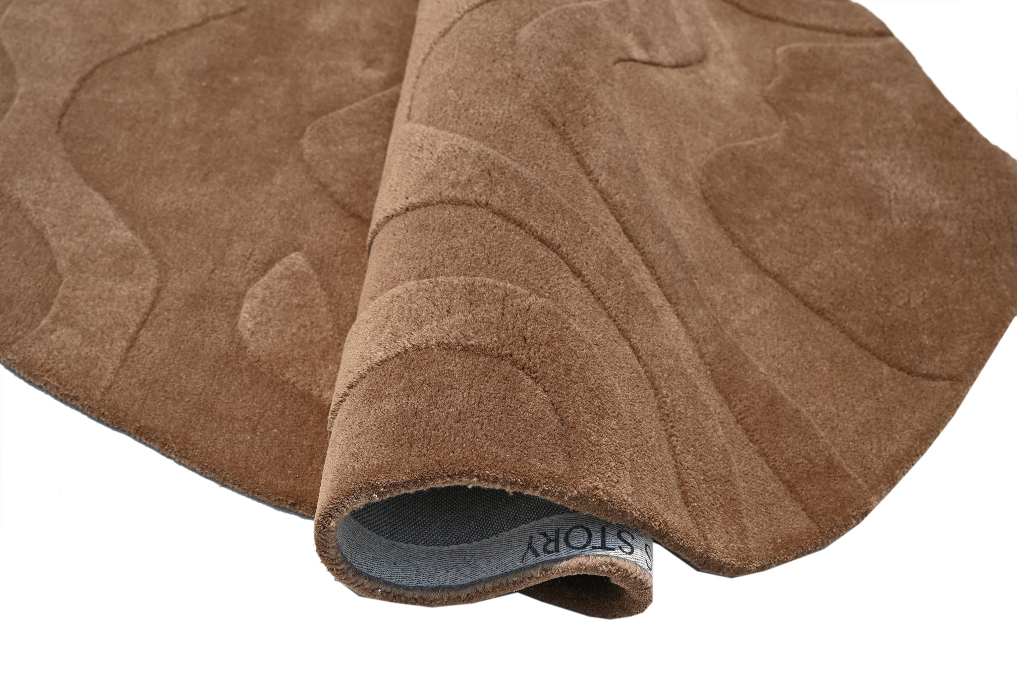 Terrain Brown Handmade Rug - The Rugs Story