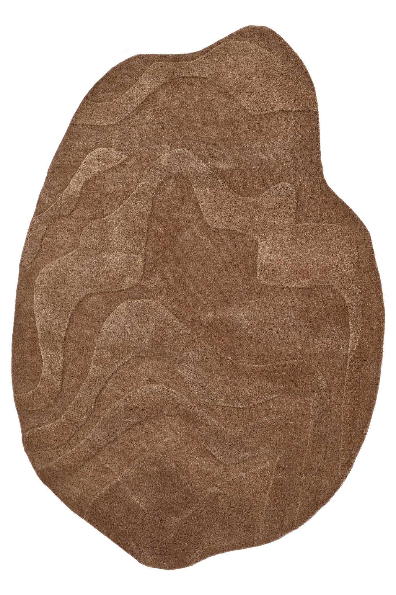 Terrain Brown Handmade Rug - The Rugs Story