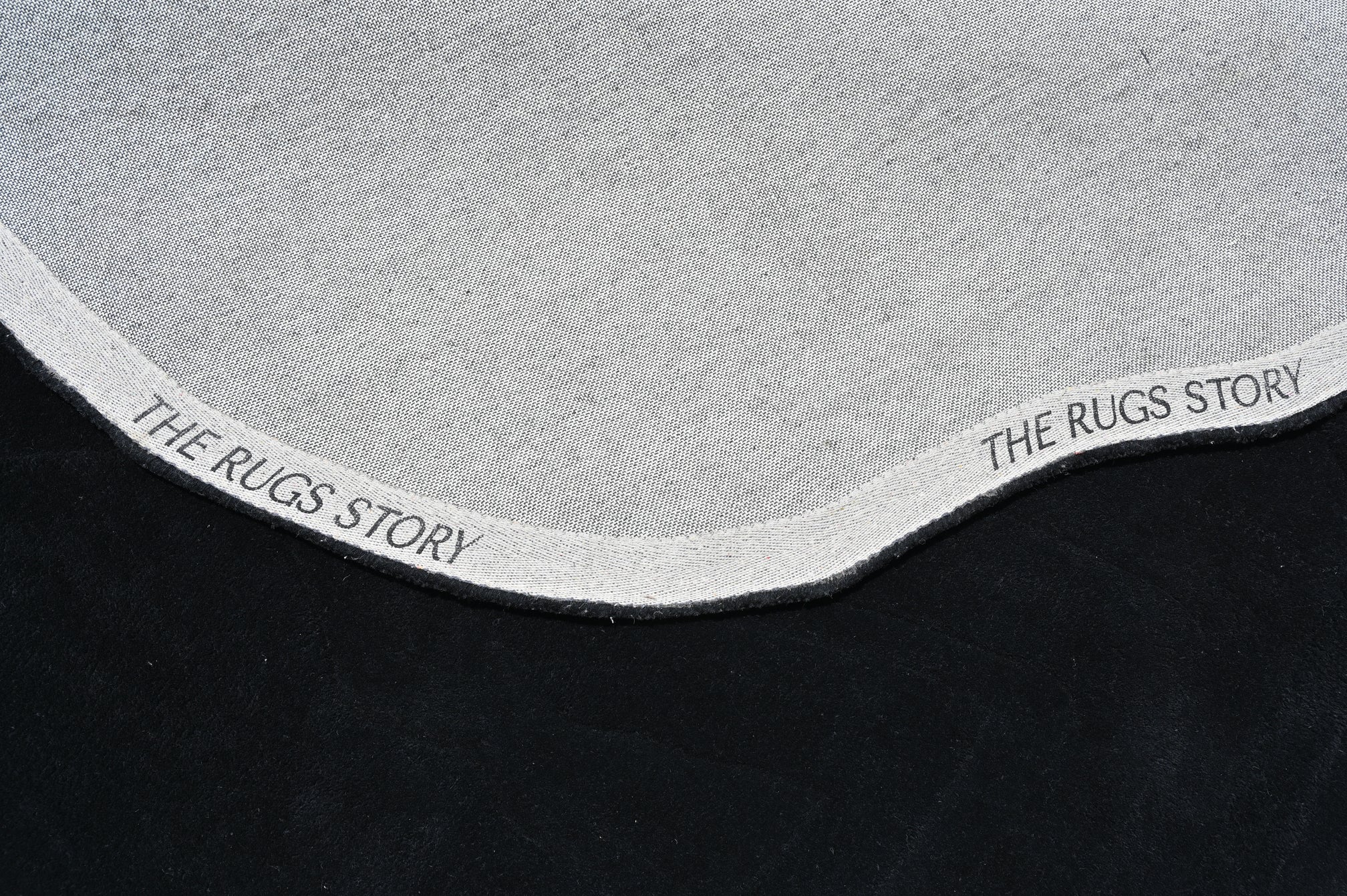 Terrain Round Black Handmade Rug - The Rugs Story