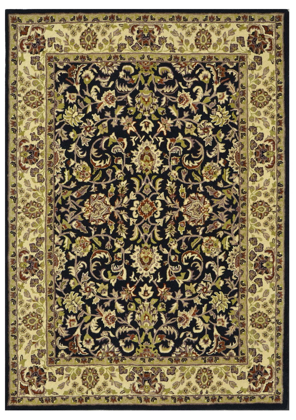 Gulshan Black Handmade Rug - The Rugs Story