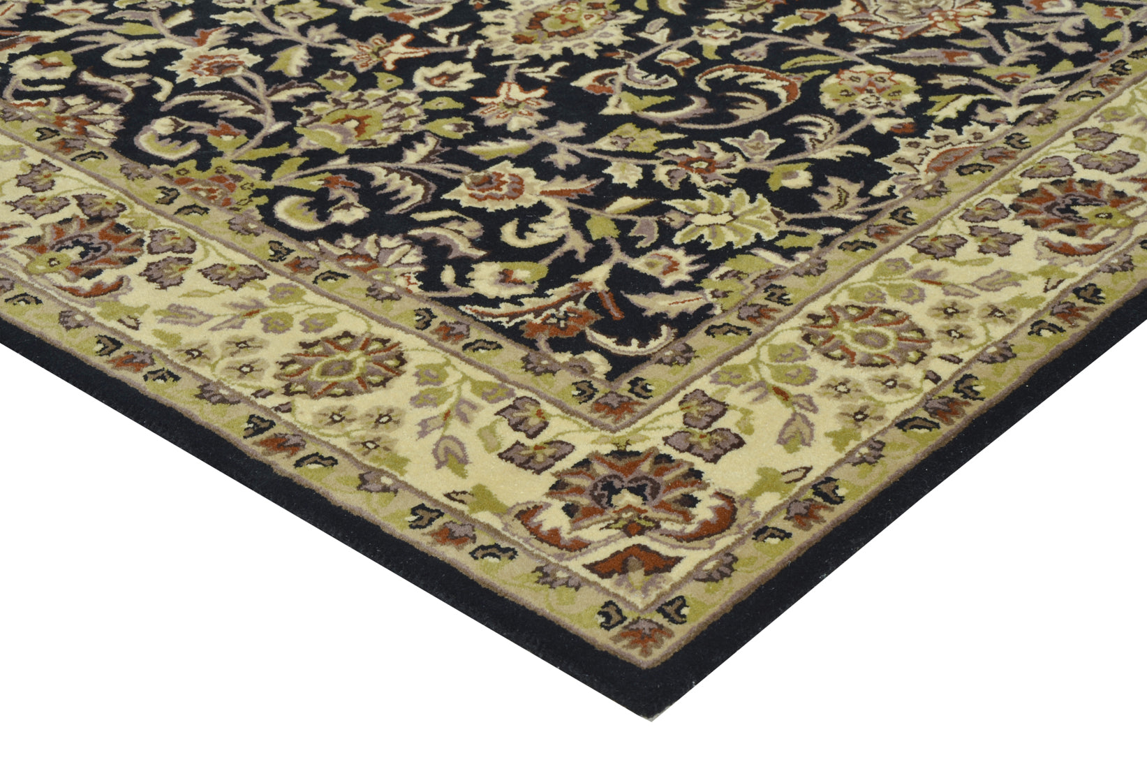 Gulshan Black Handmade Rug - The Rugs Story