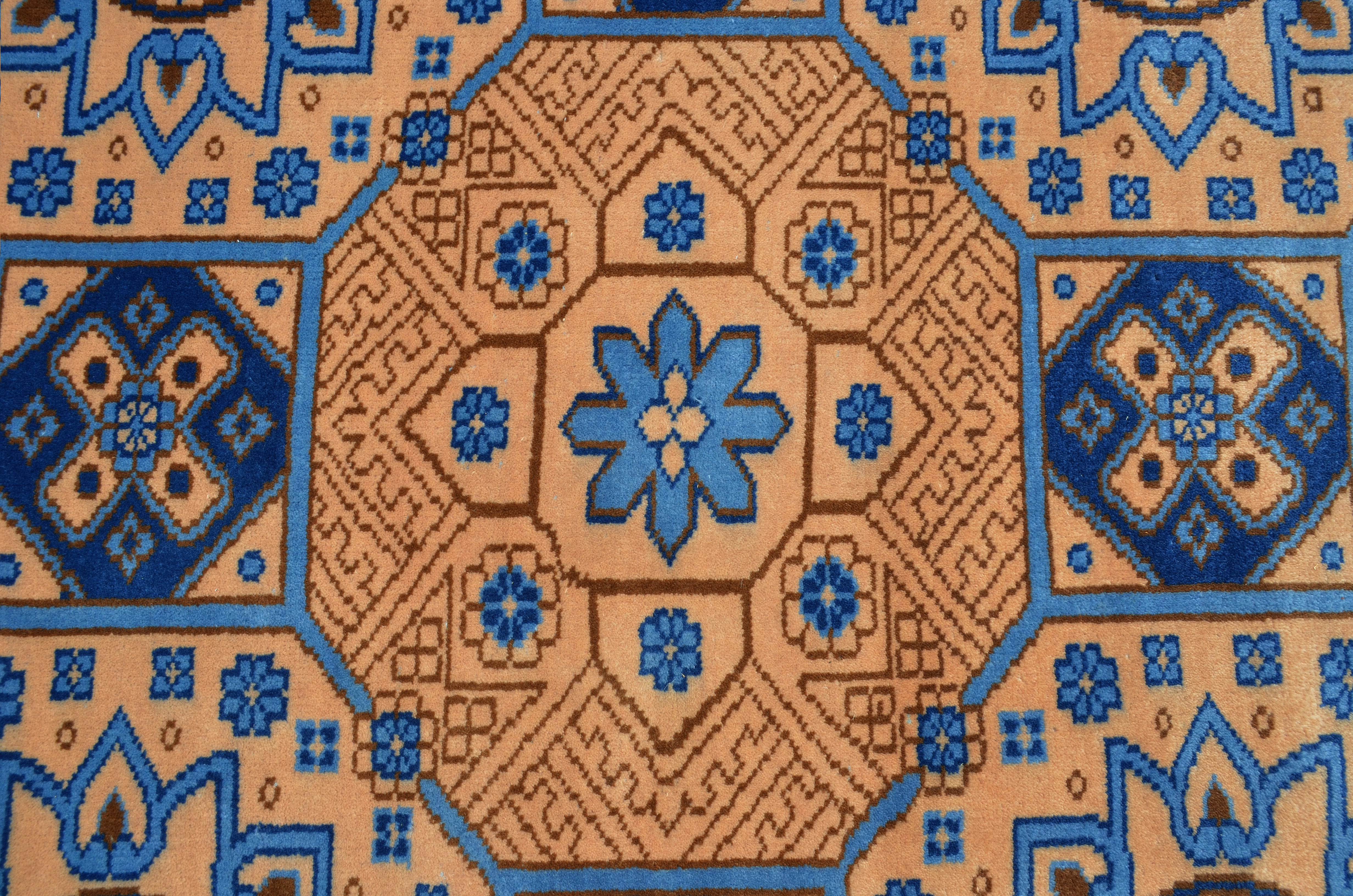 Kazak Blue Handknotted Rug - The Rugs Story