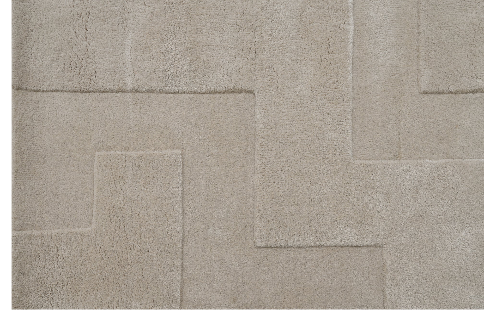 Levels Beige Handmade Rug - The Rugs Story