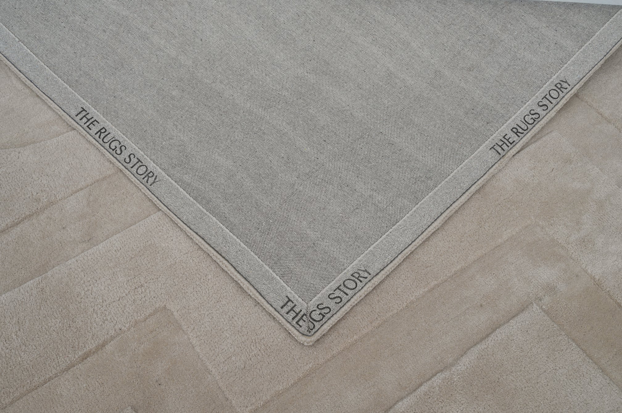 Levels Beige Handmade Rug - The Rugs Story